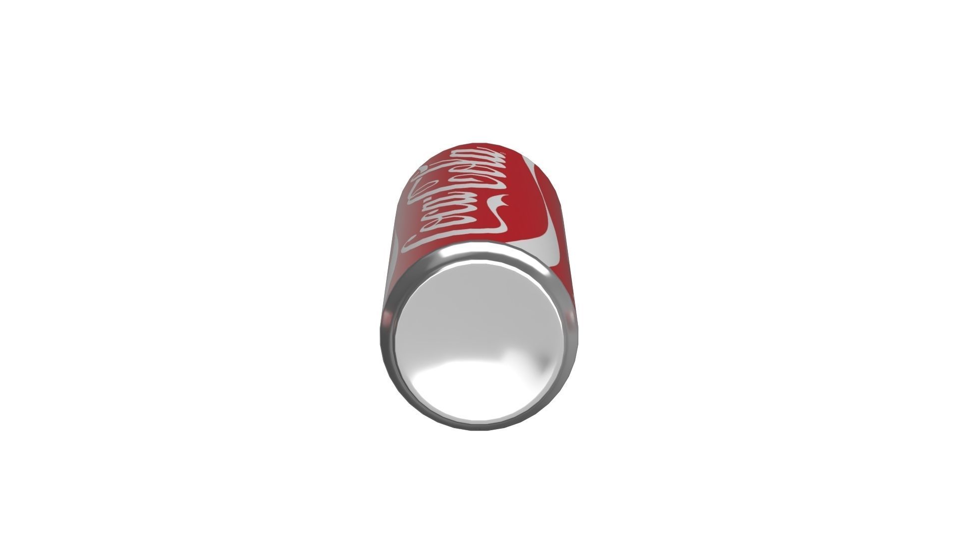 Coca Cola Drink Can Slim 250ml 02 Low-poly 3D model_12