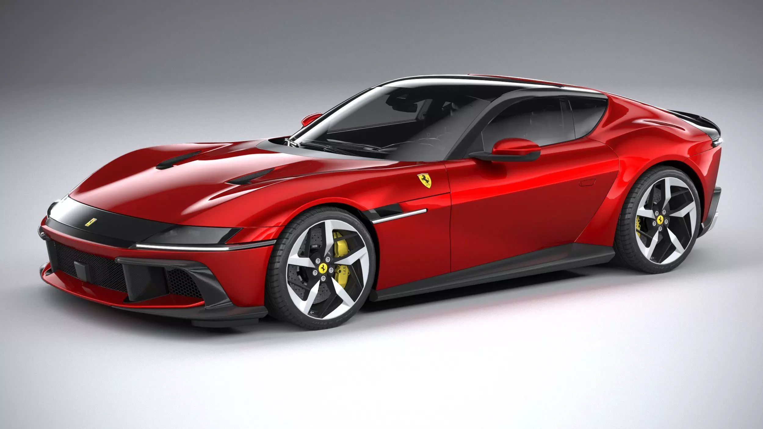 Ferrari 12Cilindri 2025 LowPoly 3D model
