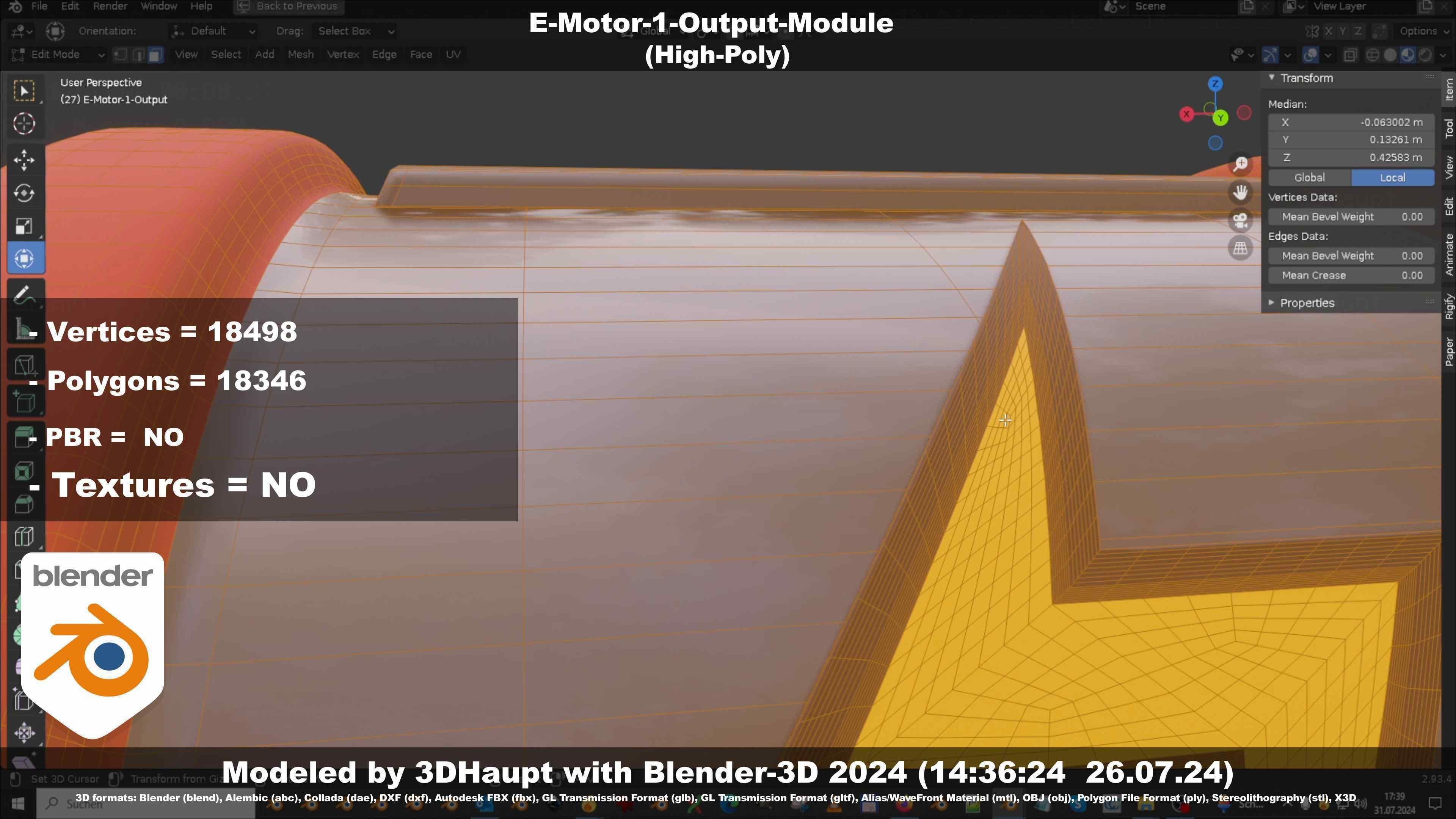 E-Motor-1-Output  3D model_54