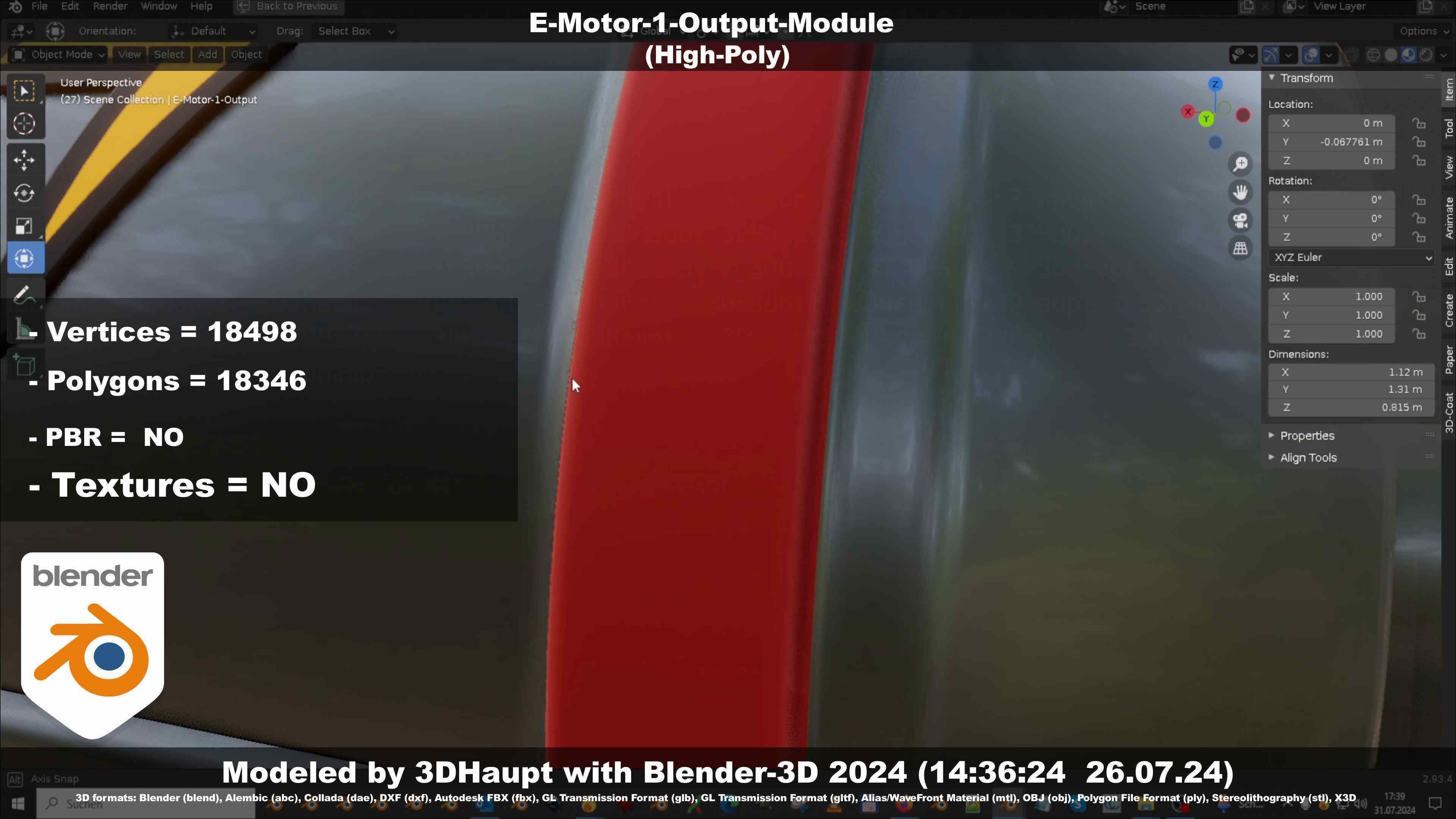 E-Motor-1-Output  3D model_36