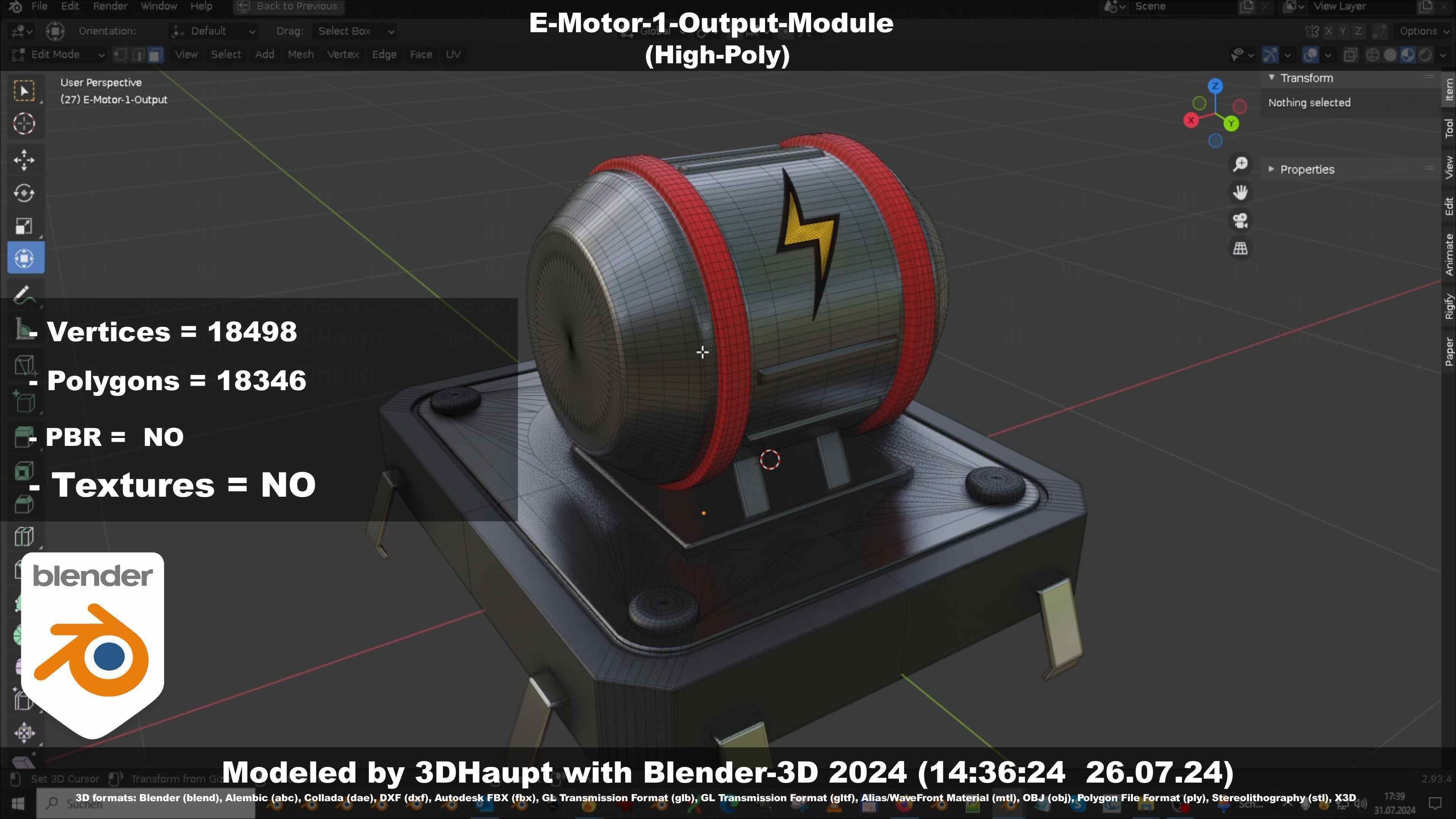 E-Motor-1-Output  3D model_46