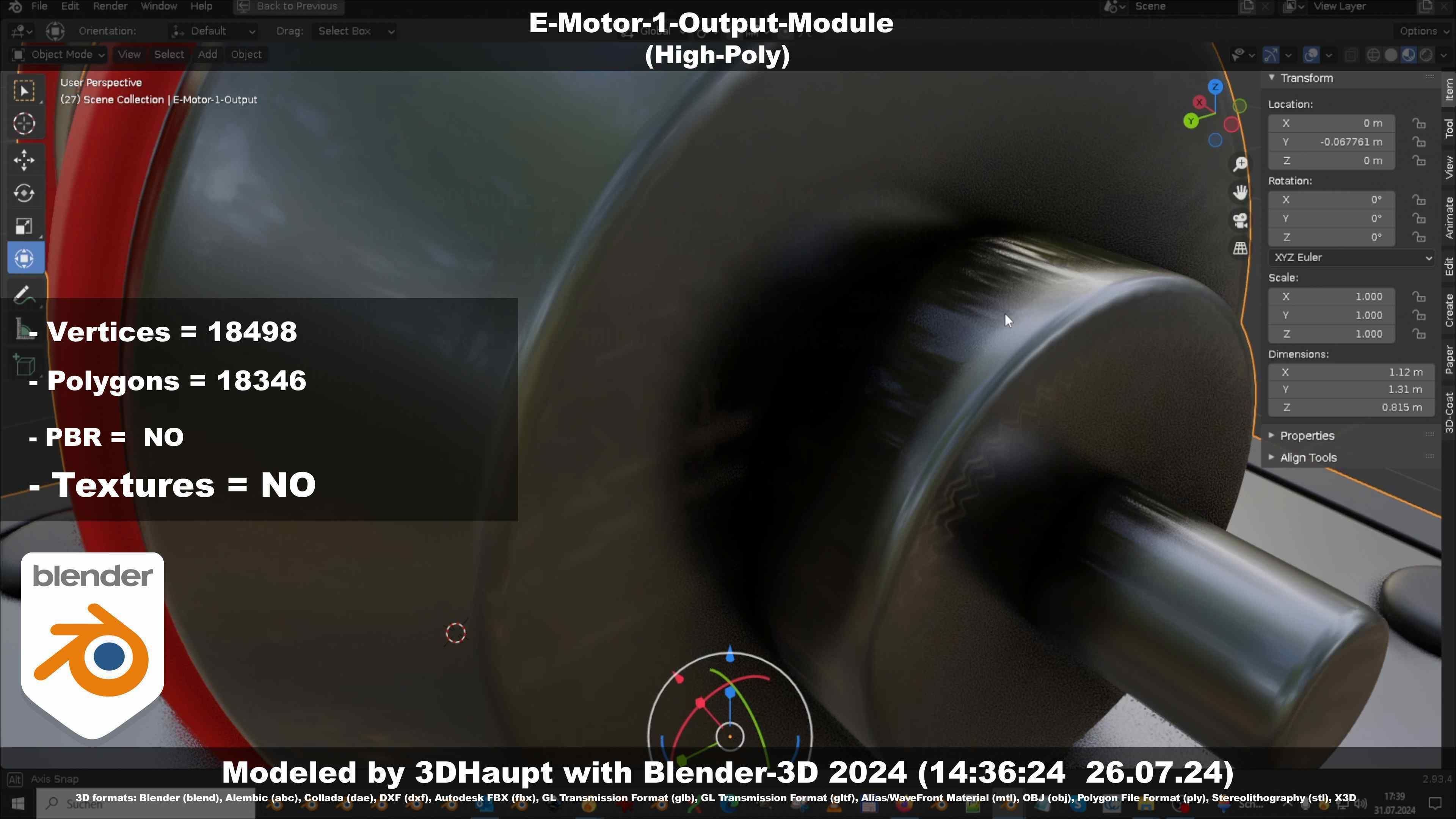 E-Motor-1-Output  3D model_32