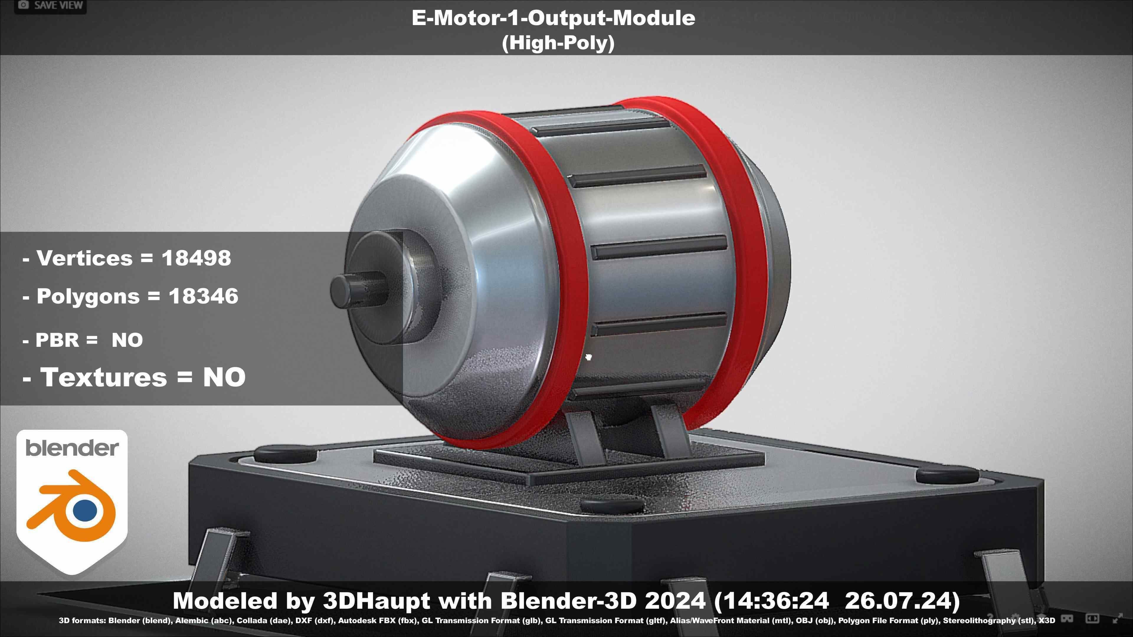 E-Motor-1-Output  3D model_2