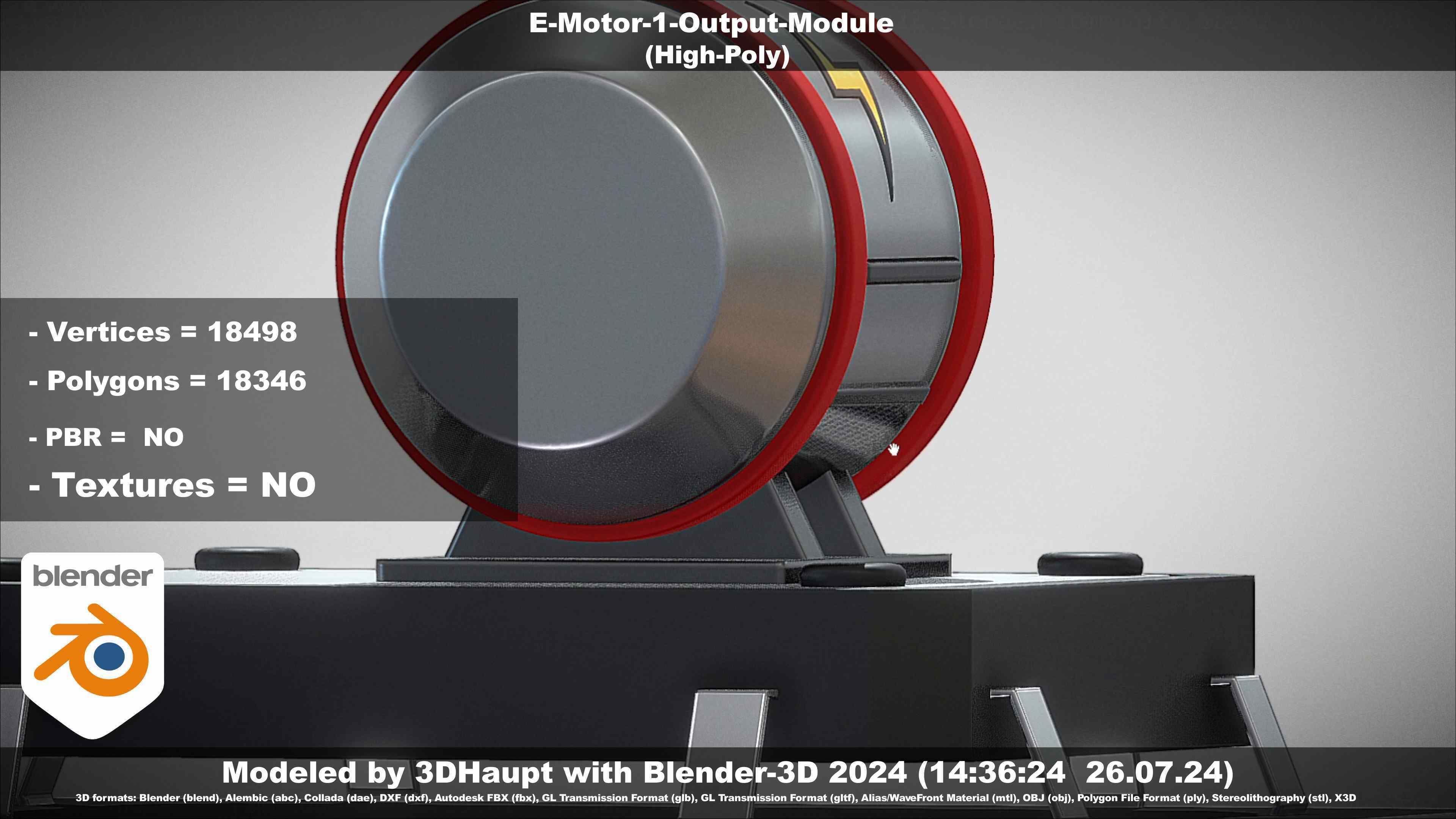 E-Motor-1-Output  3D model_87