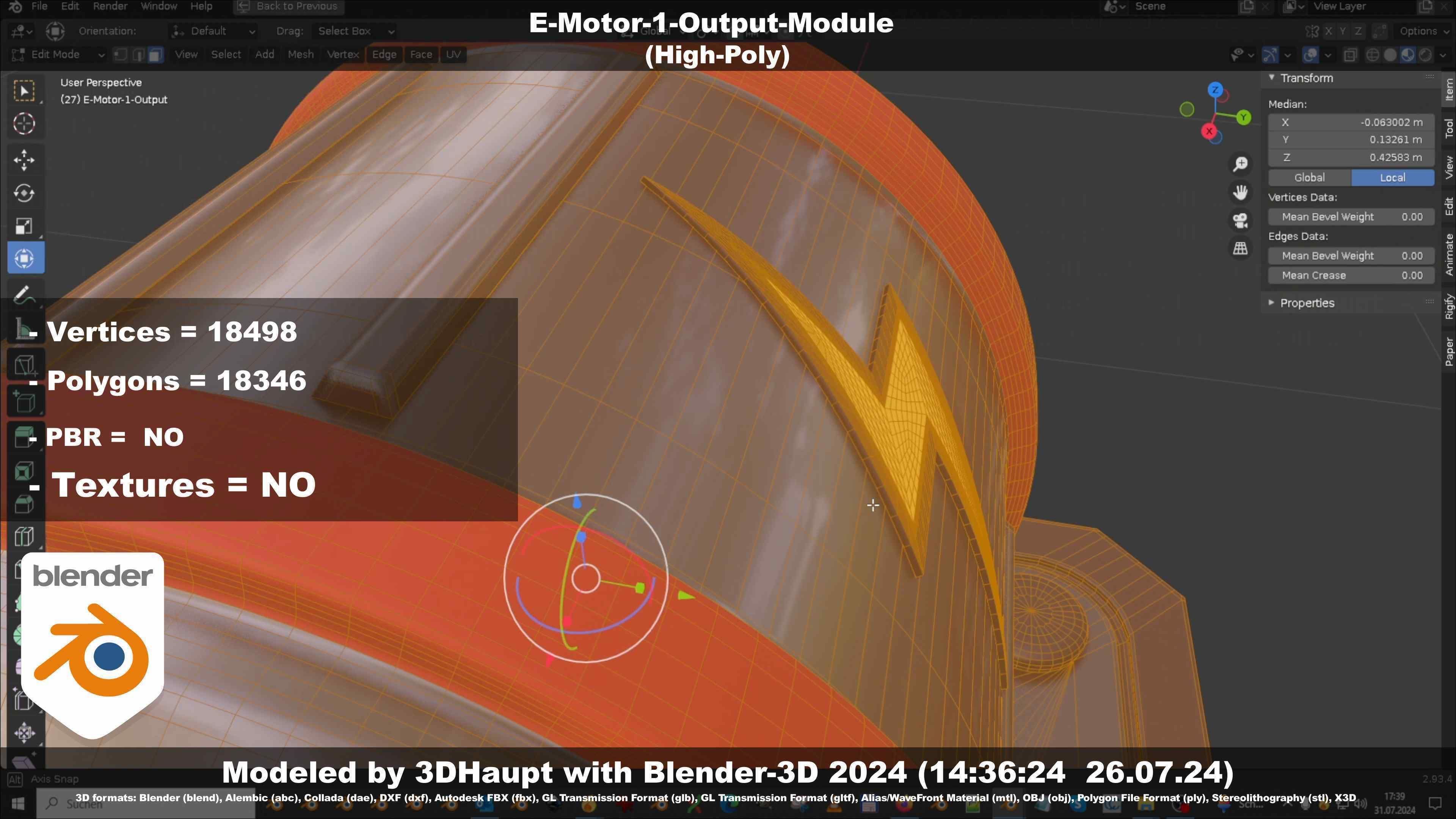 E-Motor-1-Output  3D model_58