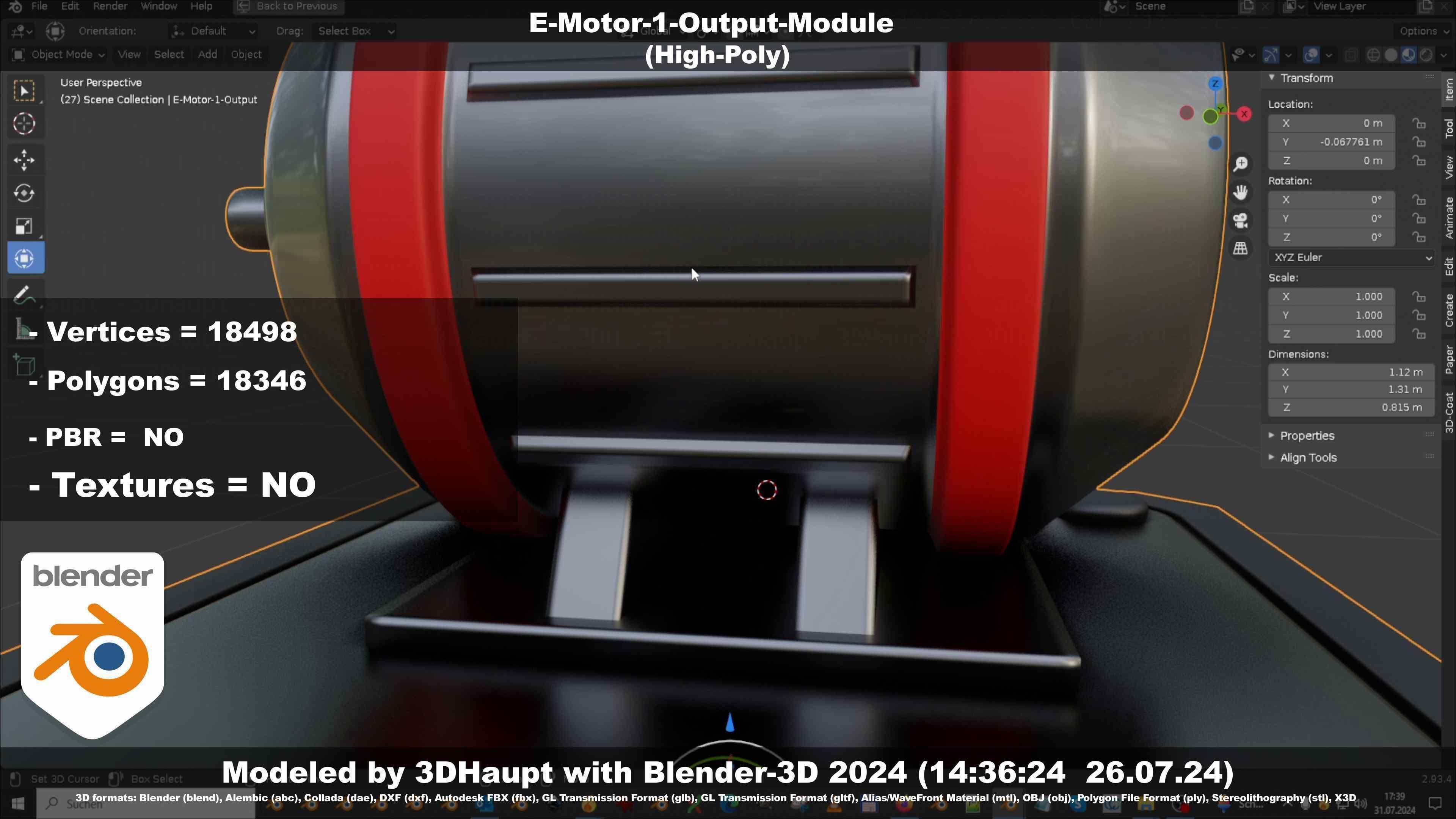 E-Motor-1-Output  3D model_33
