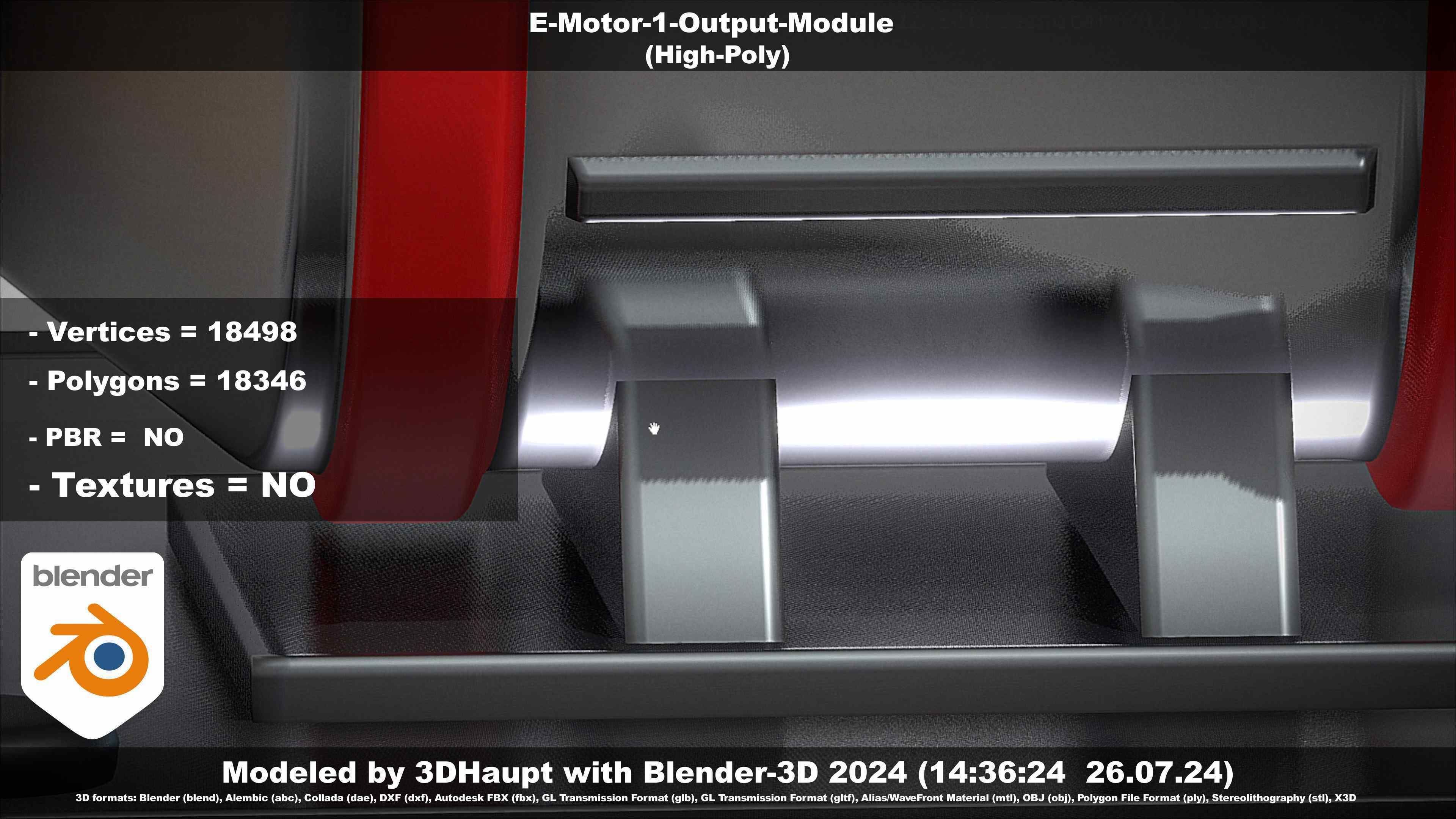 E-Motor-1-Output  3D model_18