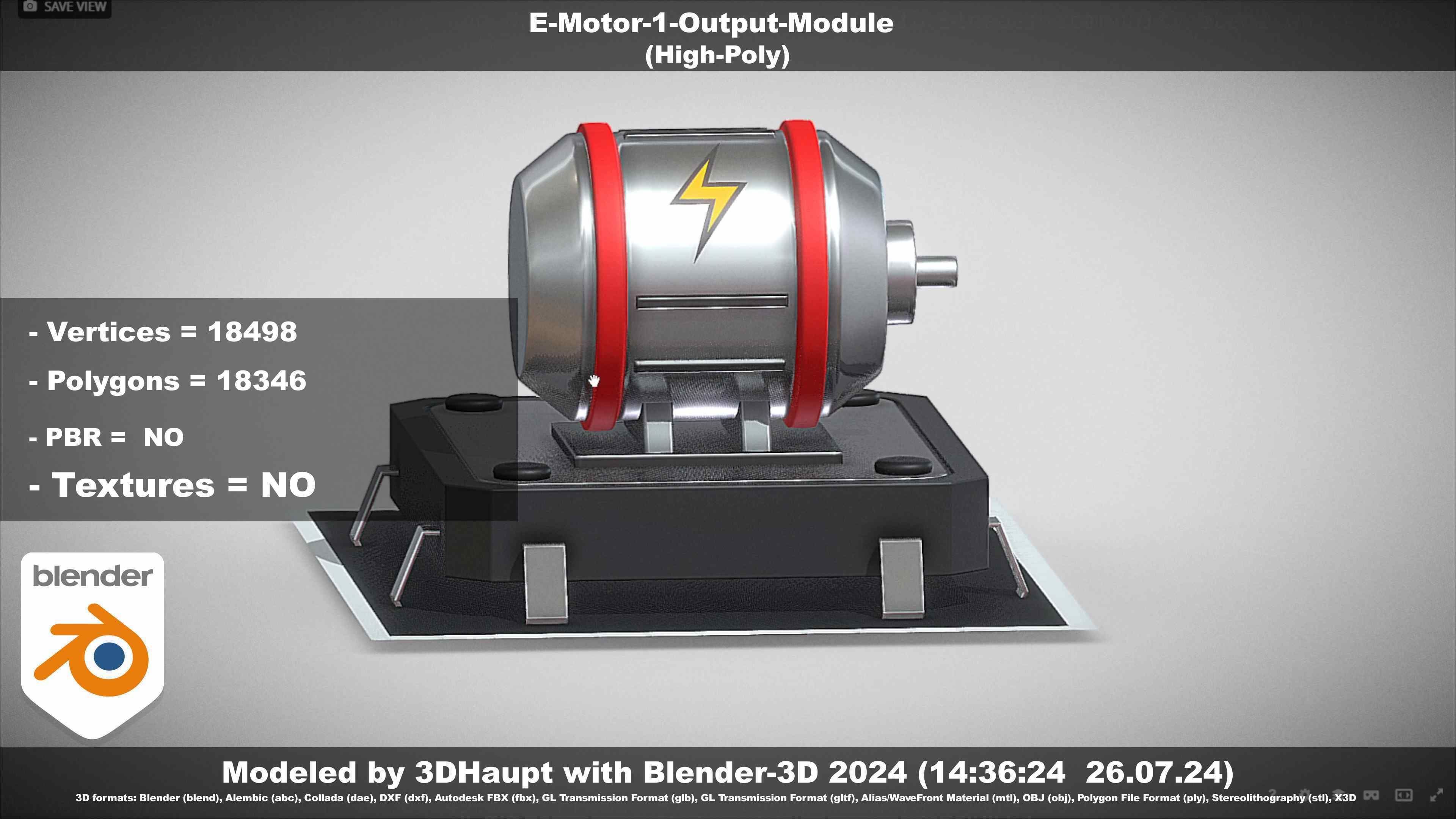 E-Motor-1-Output  3D model_17