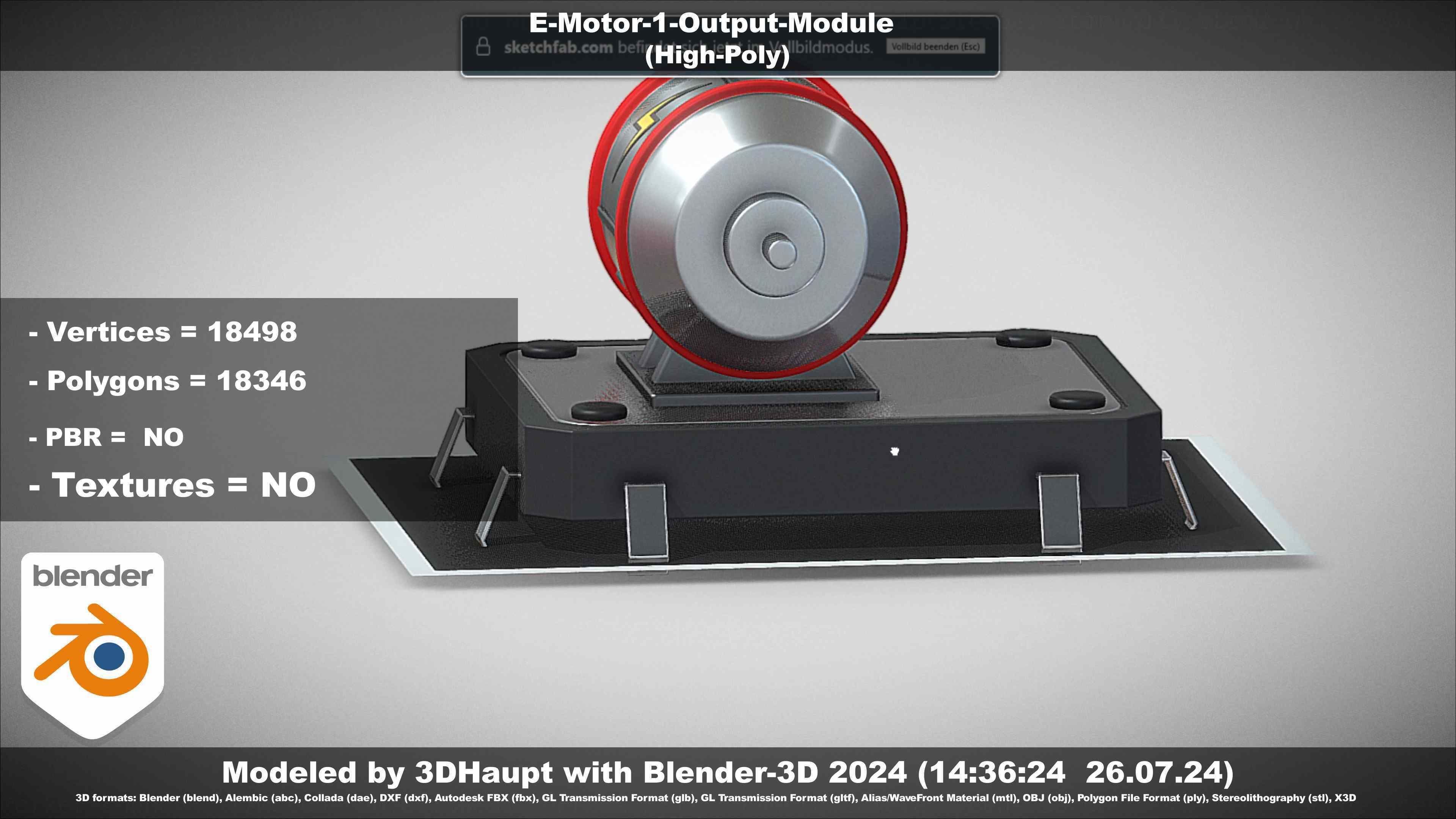 E-Motor-1-Output  3D model_11