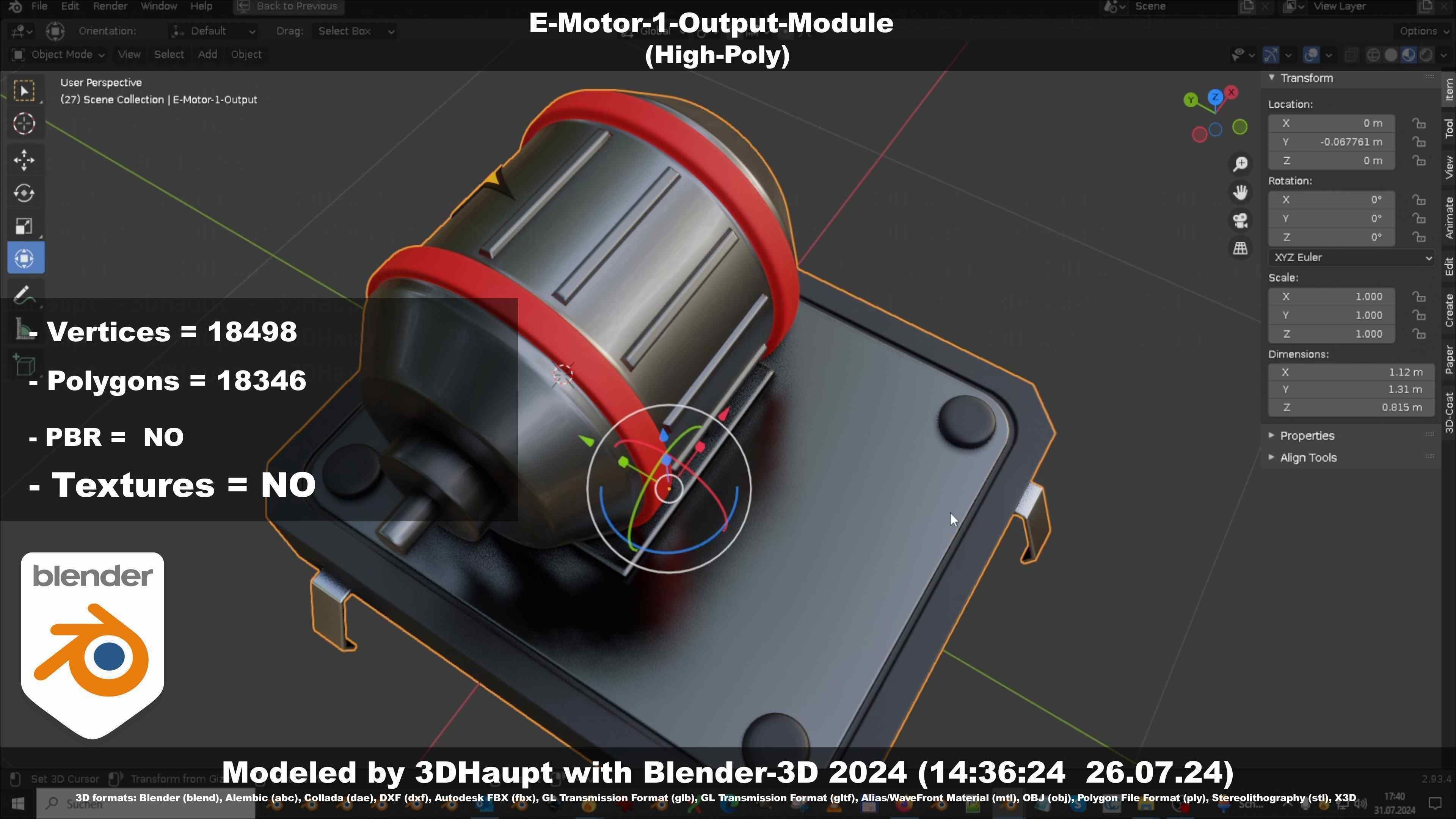E-Motor-1-Output  3D model_43