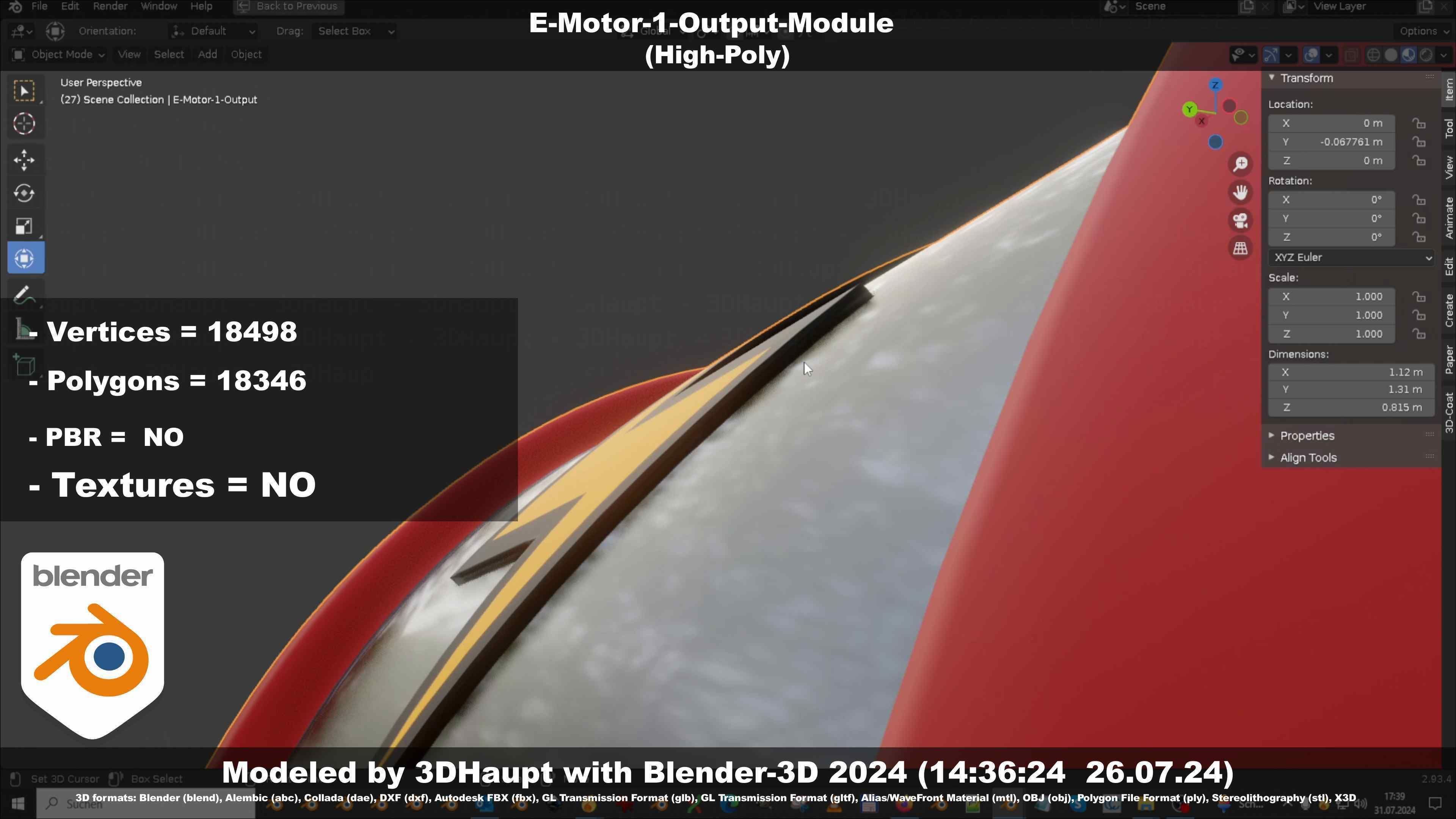 E-Motor-1-Output  3D model_94