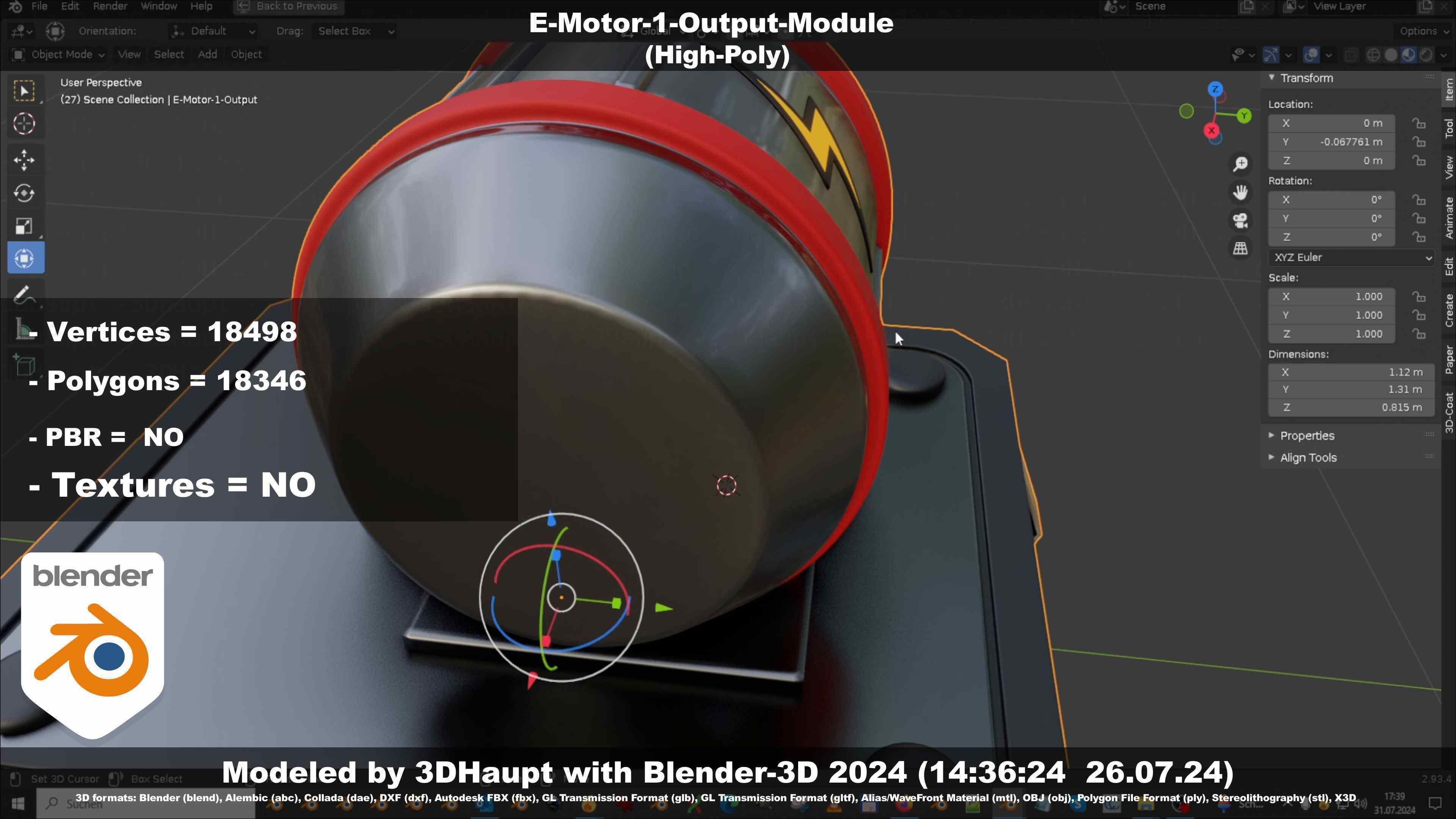 E-Motor-1-Output  3D model_68