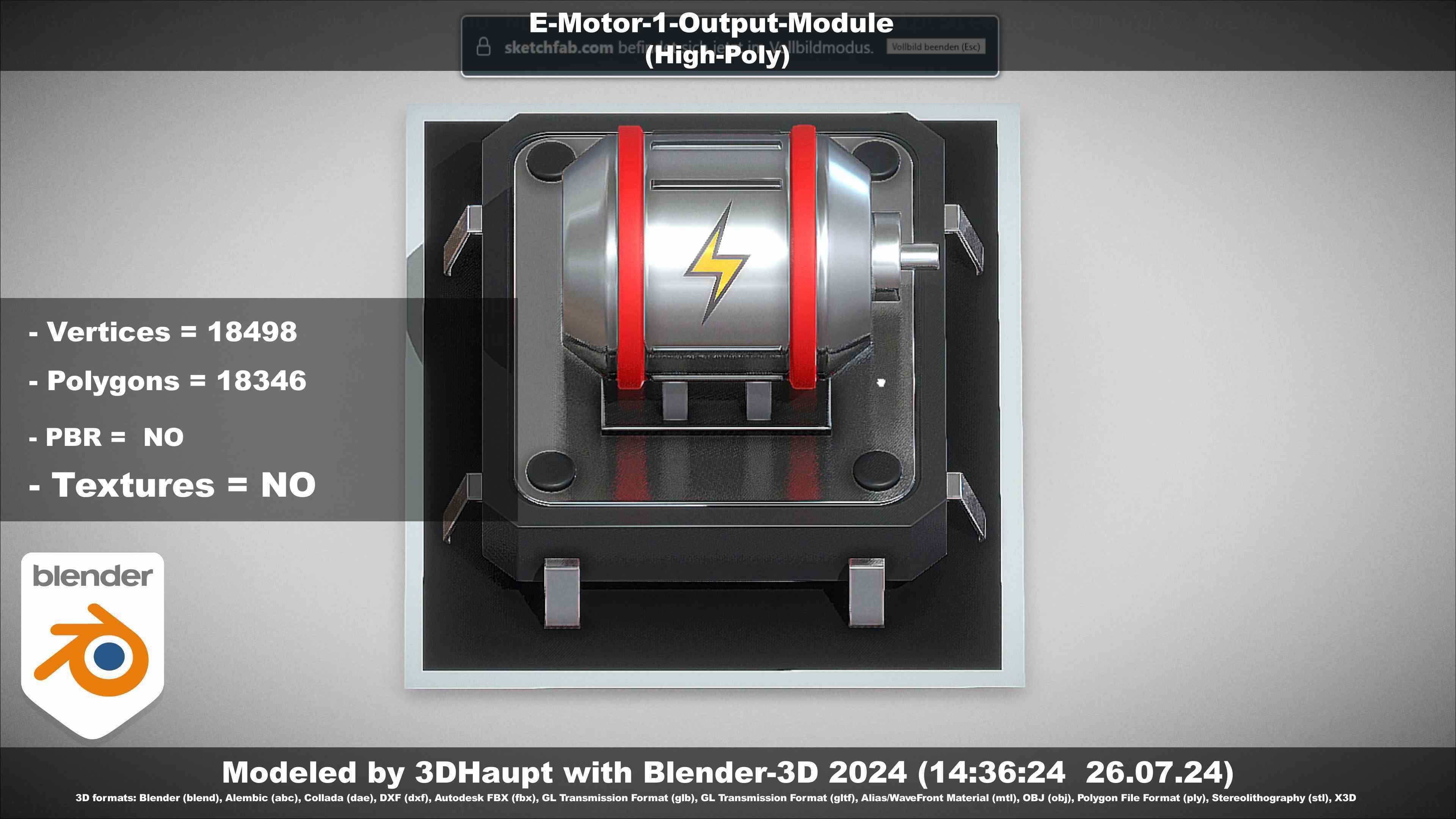 E-Motor-1-Output  3D model_86