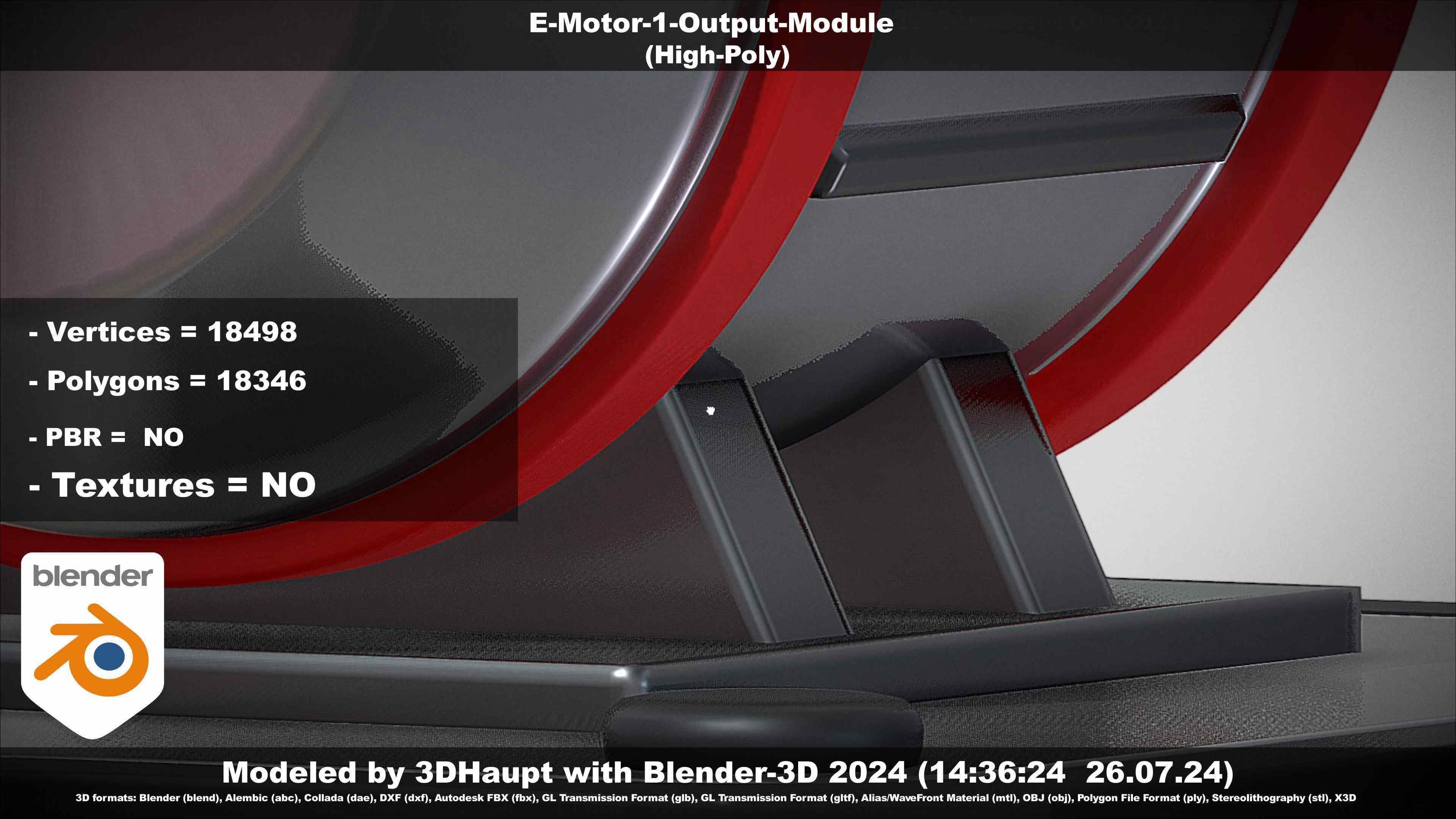 E-Motor-1-Output  3D model_78