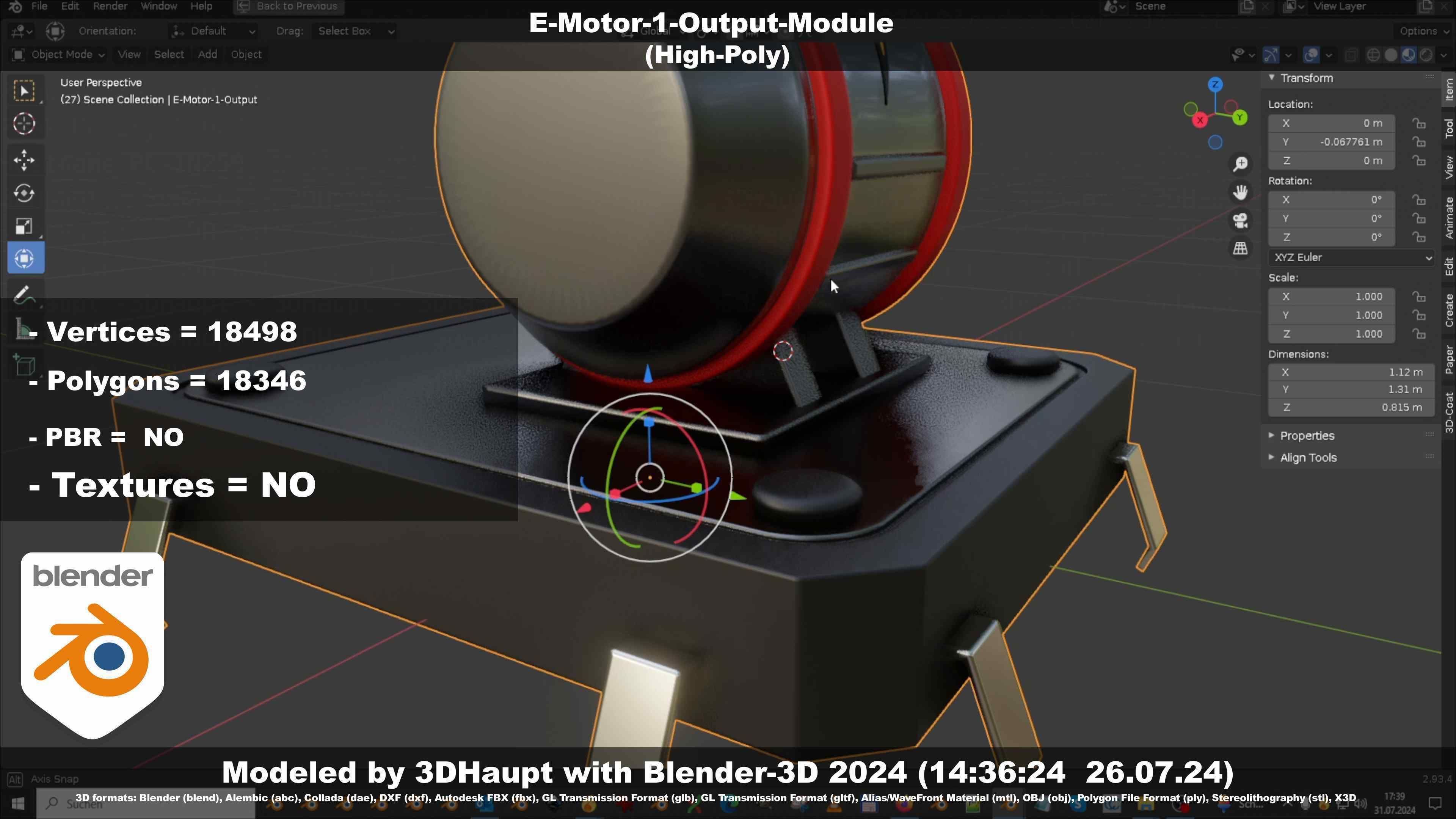 E-Motor-1-Output  3D model_26