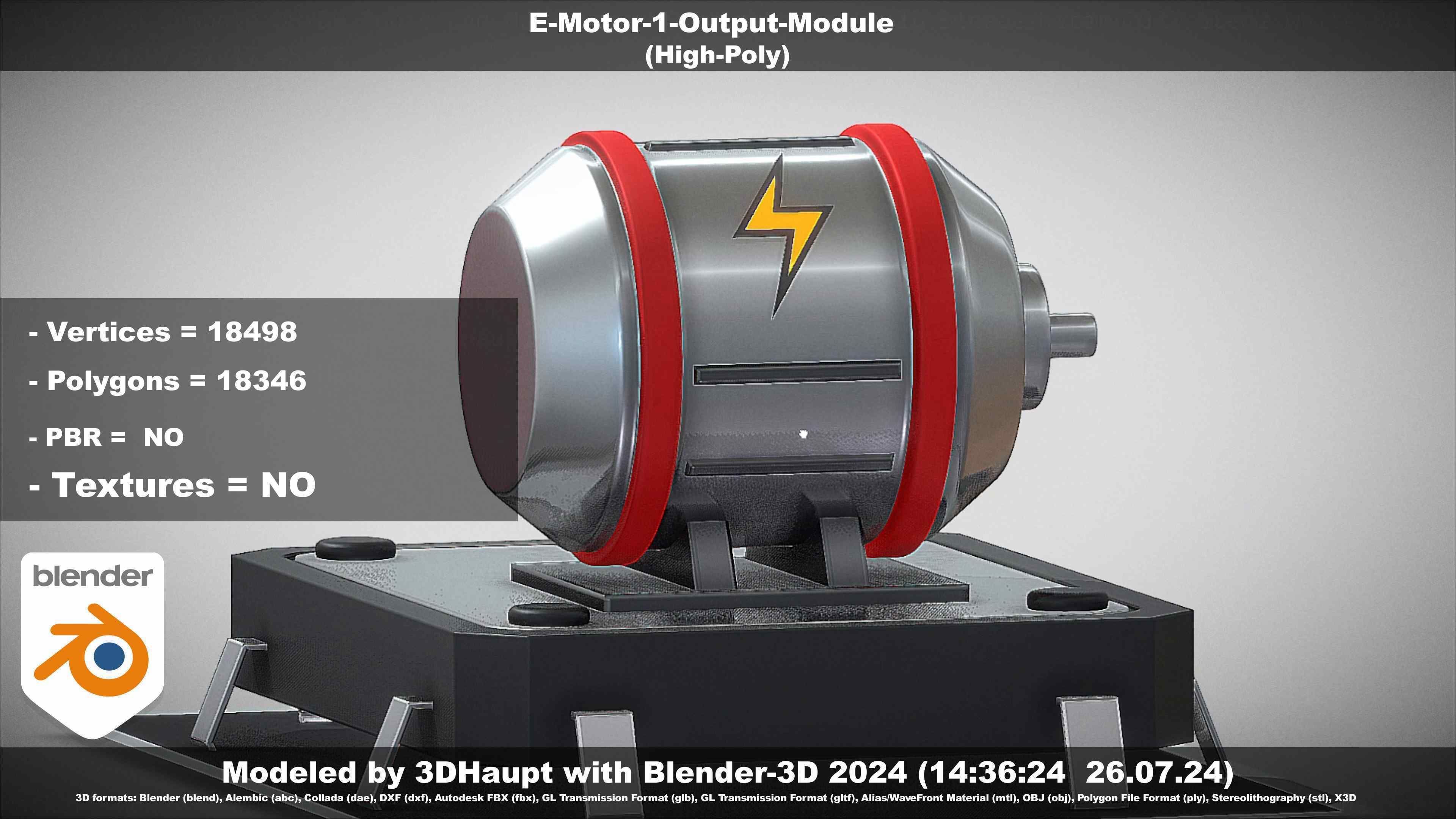 E-Motor-1-Output  3D model_79