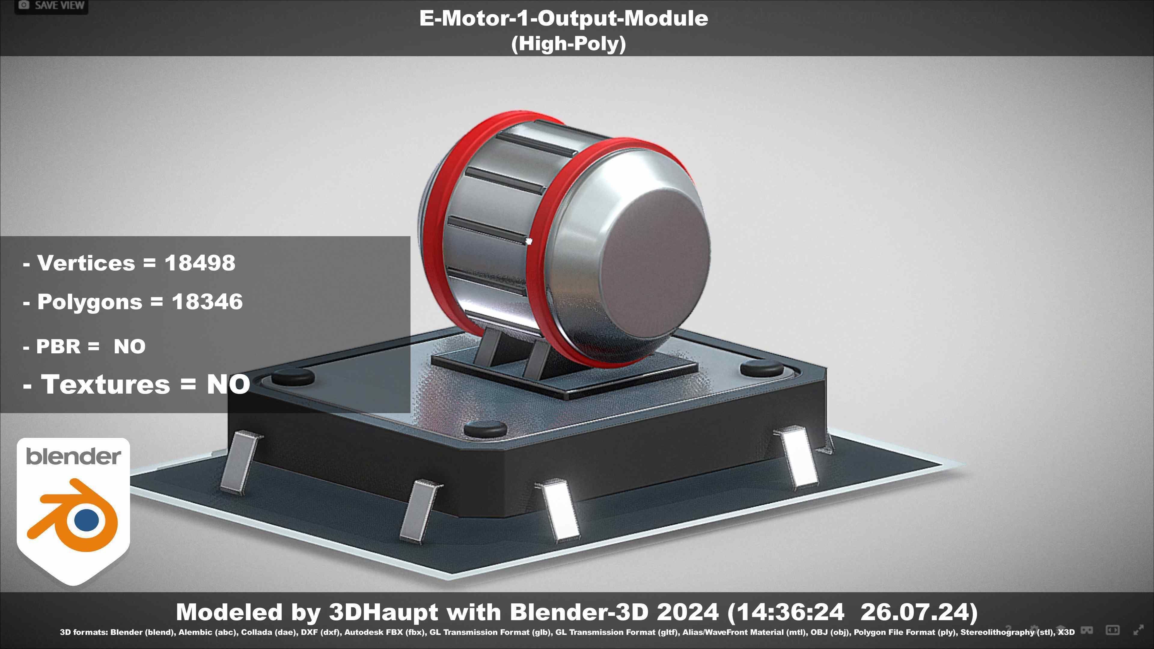 E-Motor-1-Output  3D model_49
