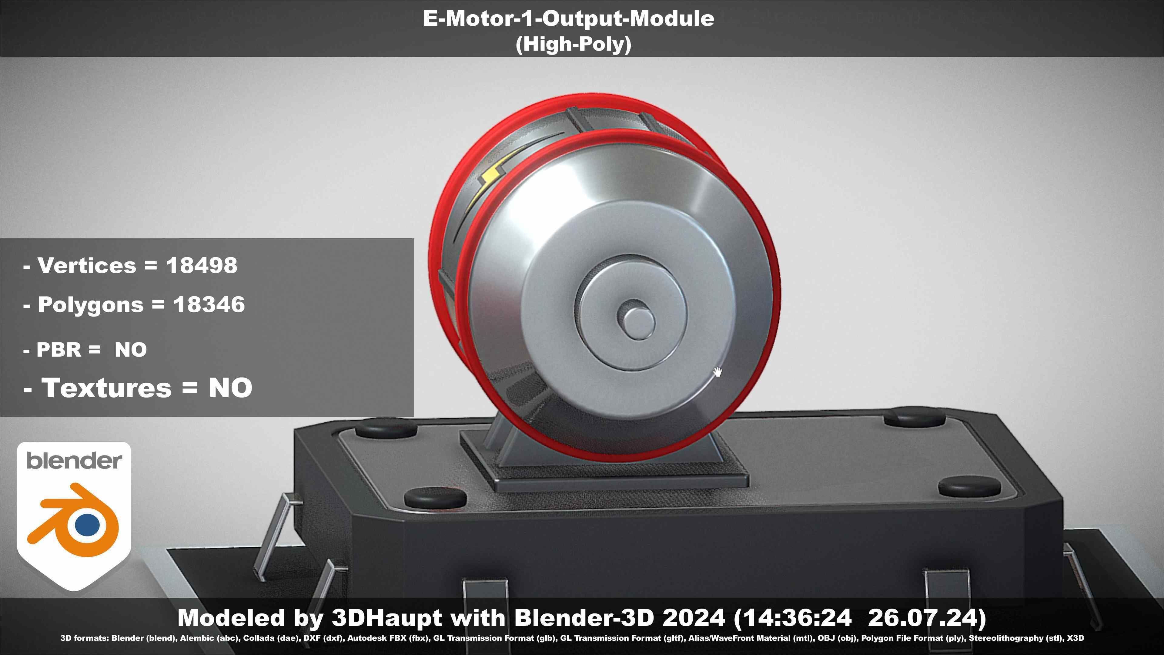 E-Motor-1-Output  3D model_12