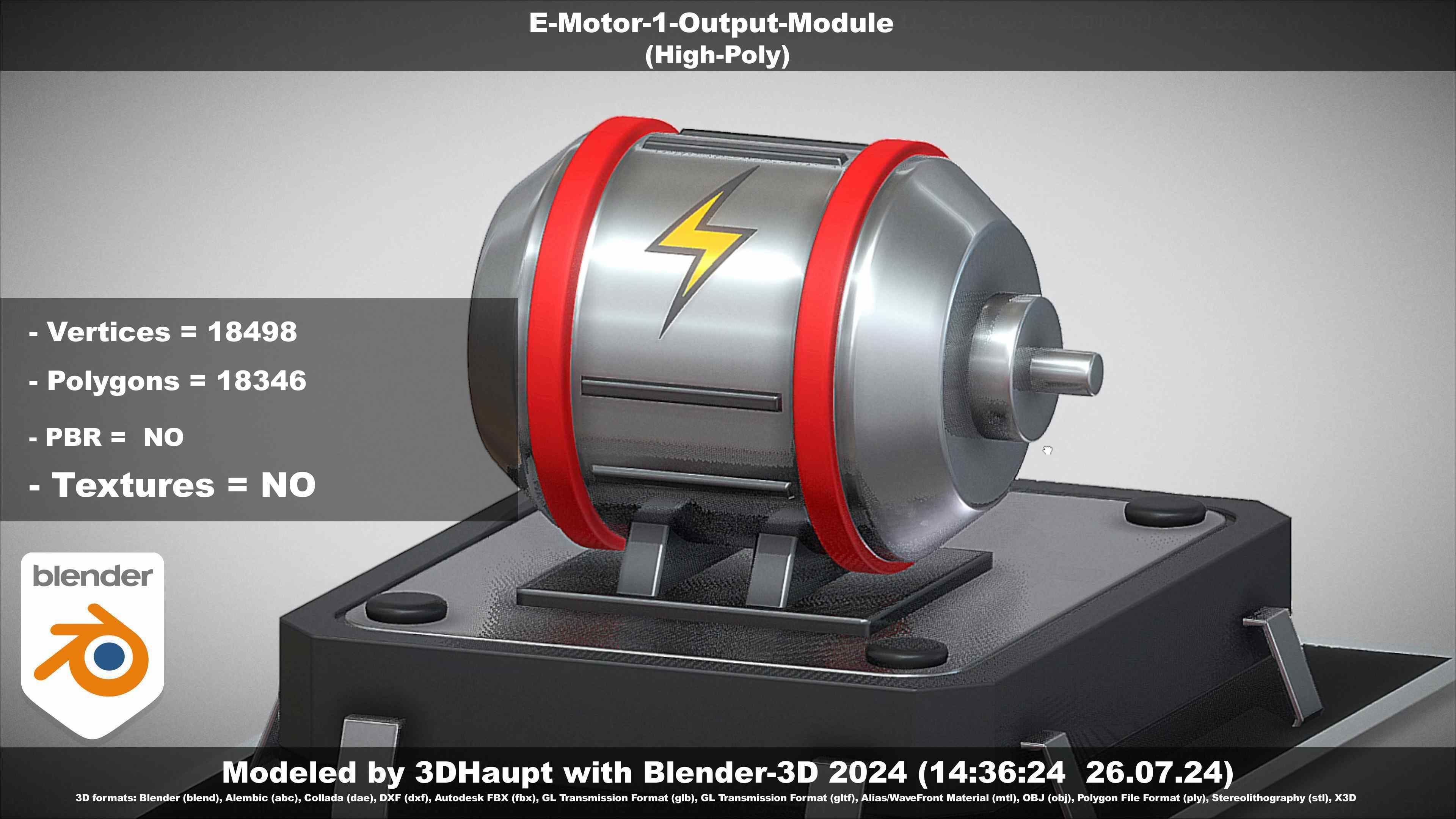 E-Motor-1-Output  3D model_14