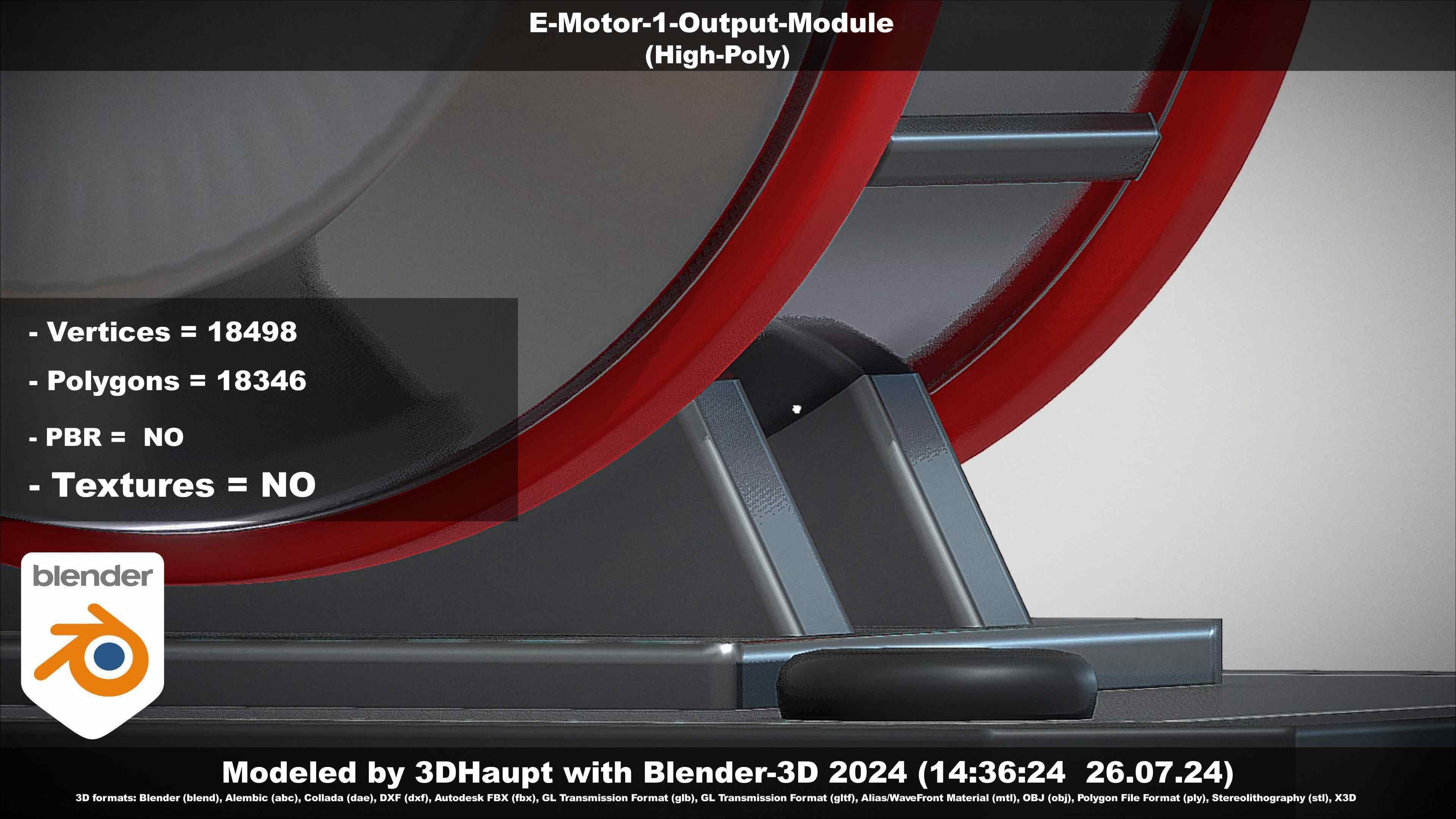E-Motor-1-Output  3D model_19