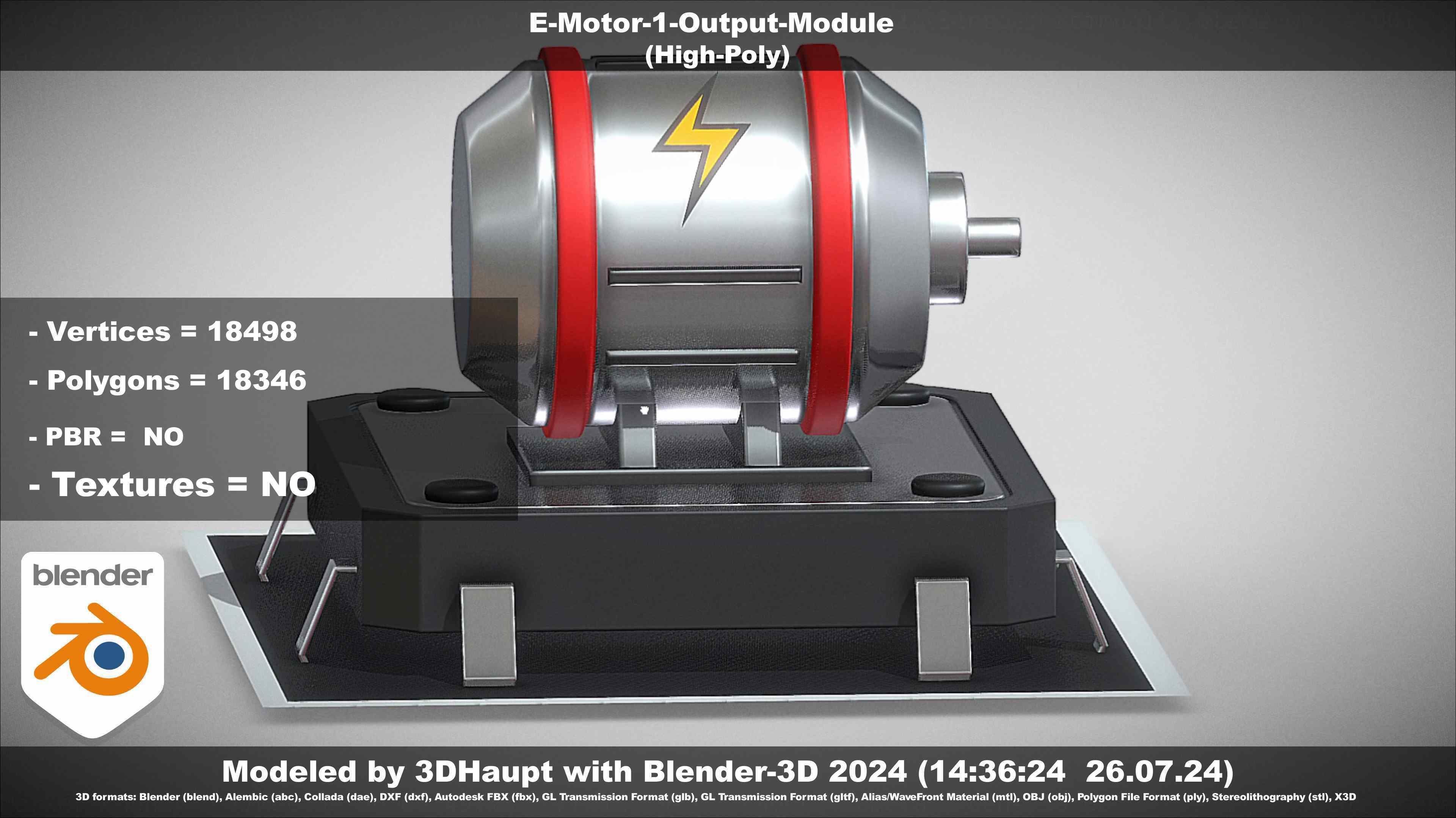 E-Motor-1-Output  3D model_73