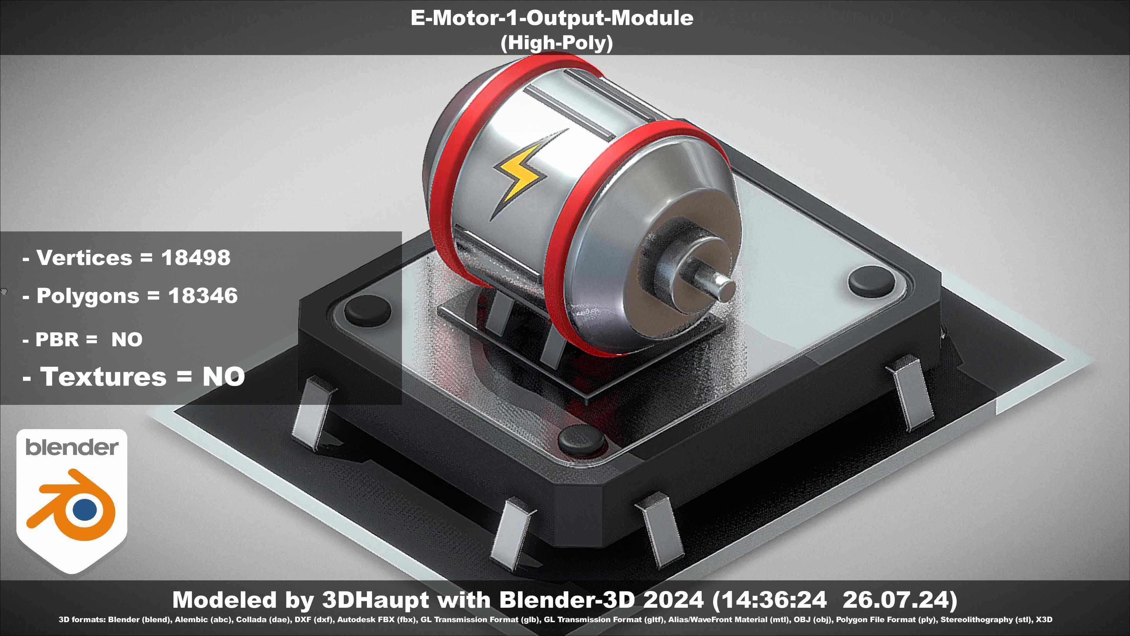 E-Motor-1-Output  3D model_40
