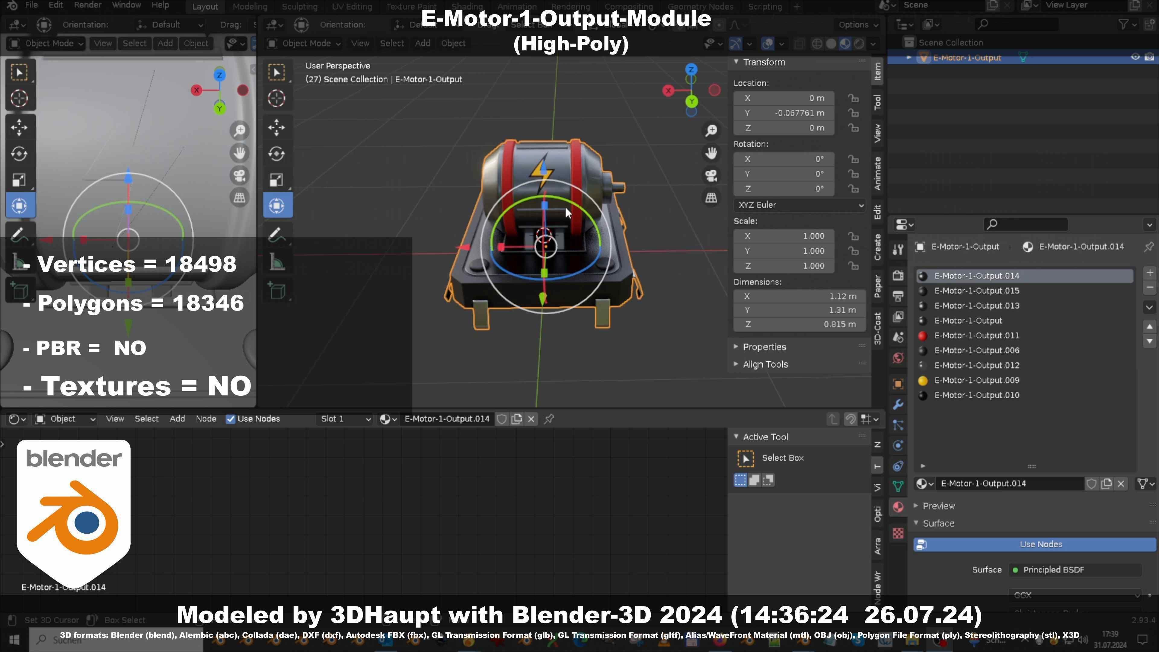 E-Motor-1-Output  3D model_66