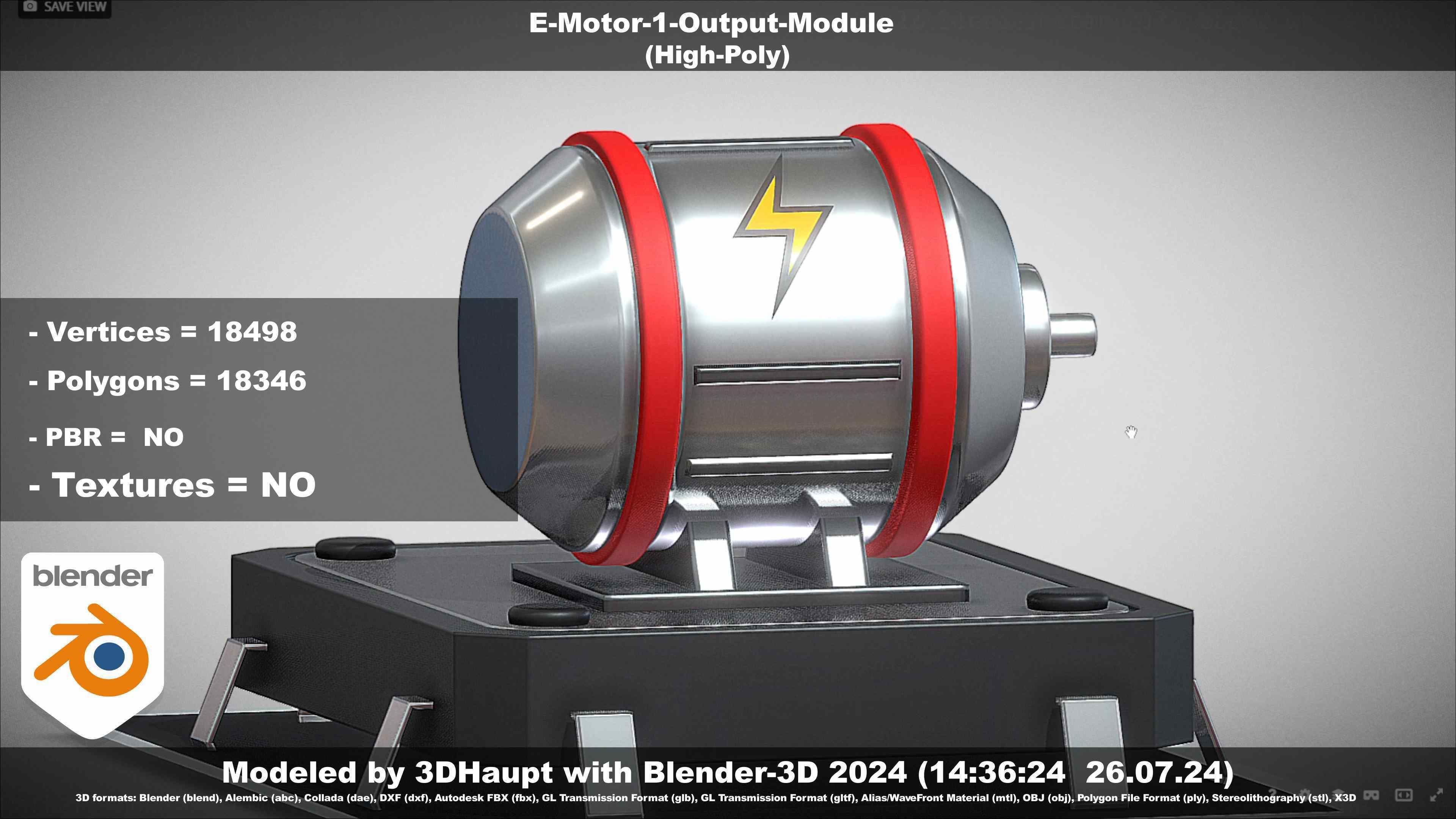 E-Motor-1-Output  3D model_85
