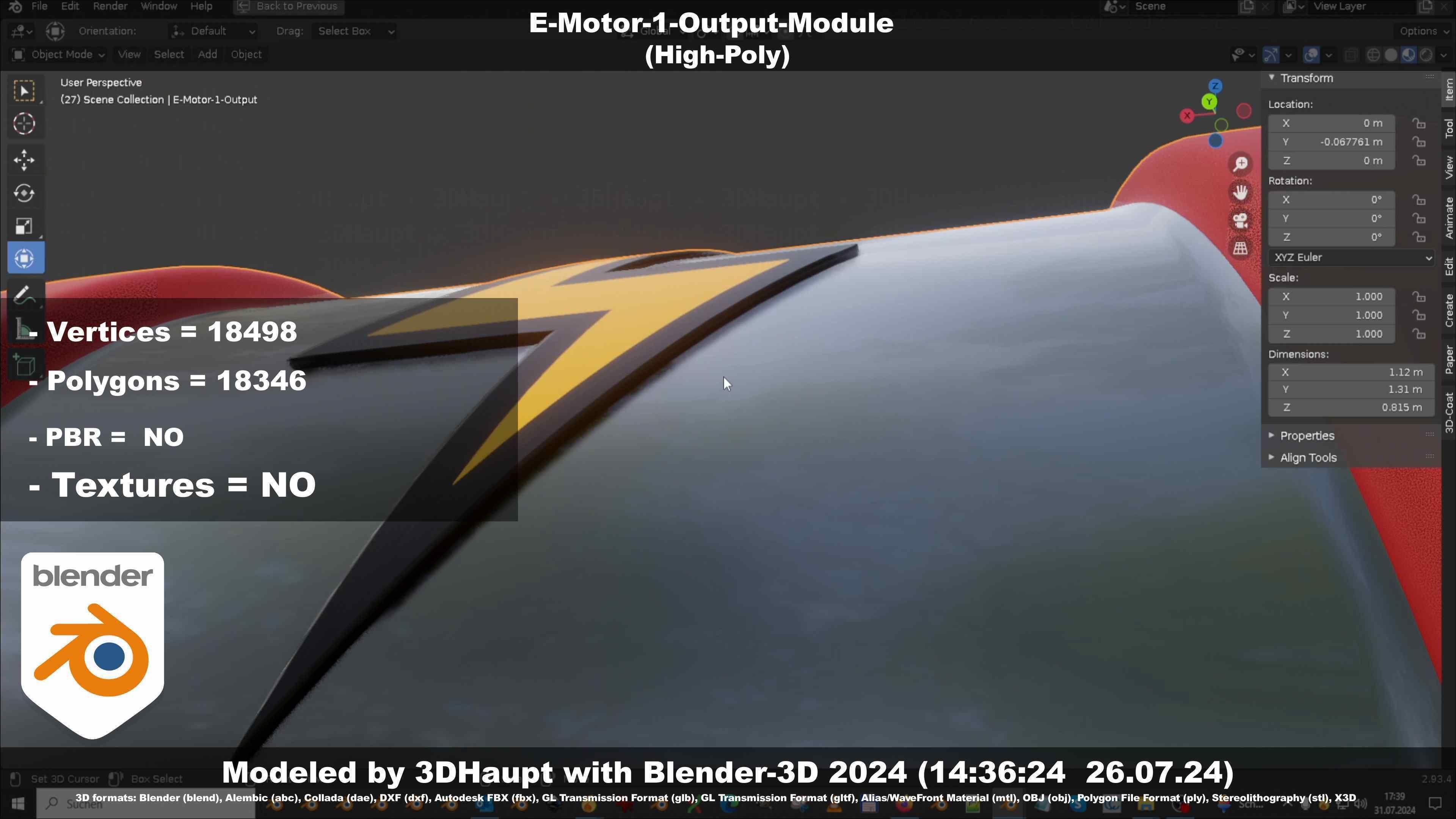 E-Motor-1-Output  3D model_41