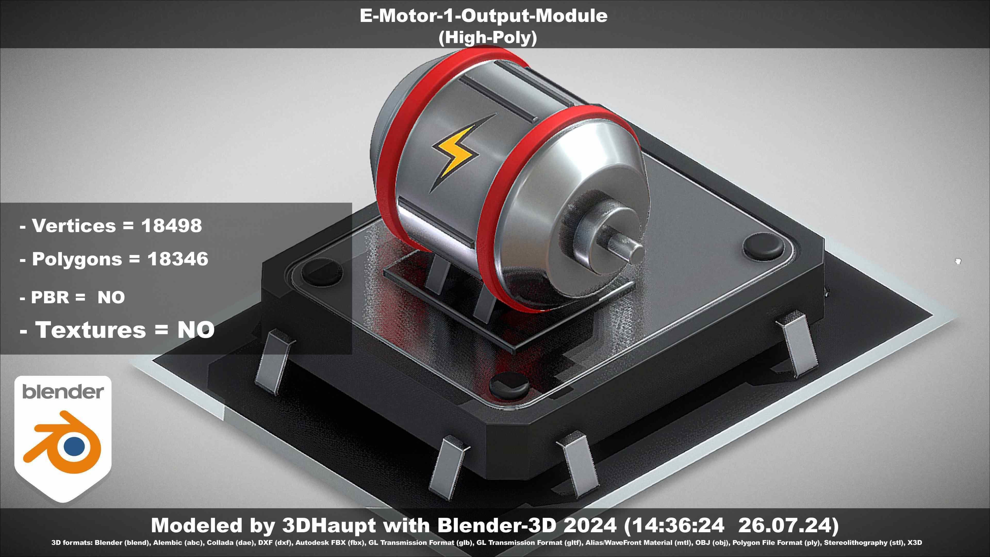 E-Motor-1-Output  3D model_92