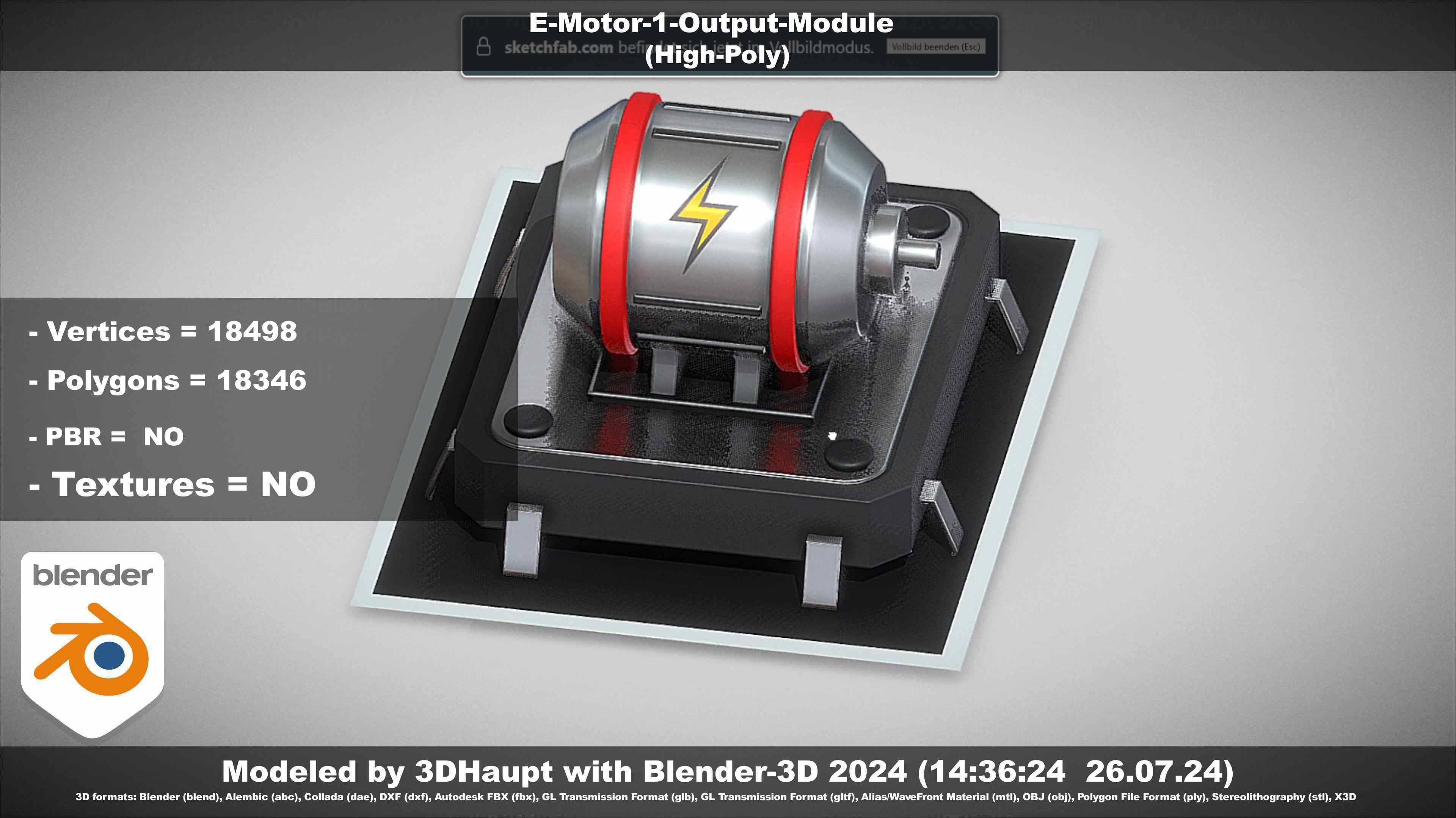 E-Motor-1-Output  3D model_10