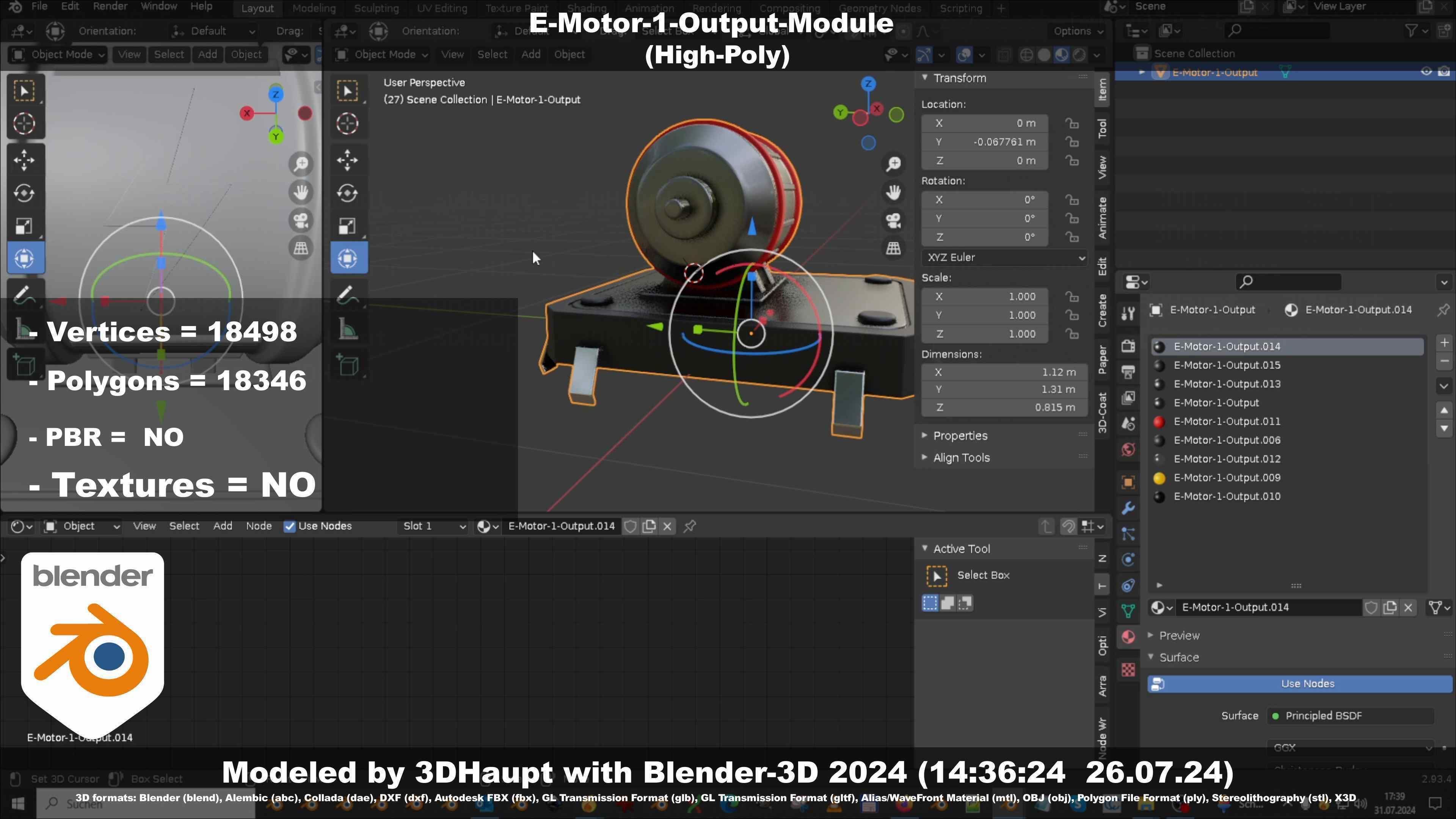 E-Motor-1-Output  3D model_95