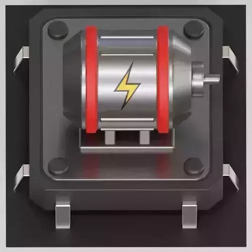 E-Motor-1-Output  3D model