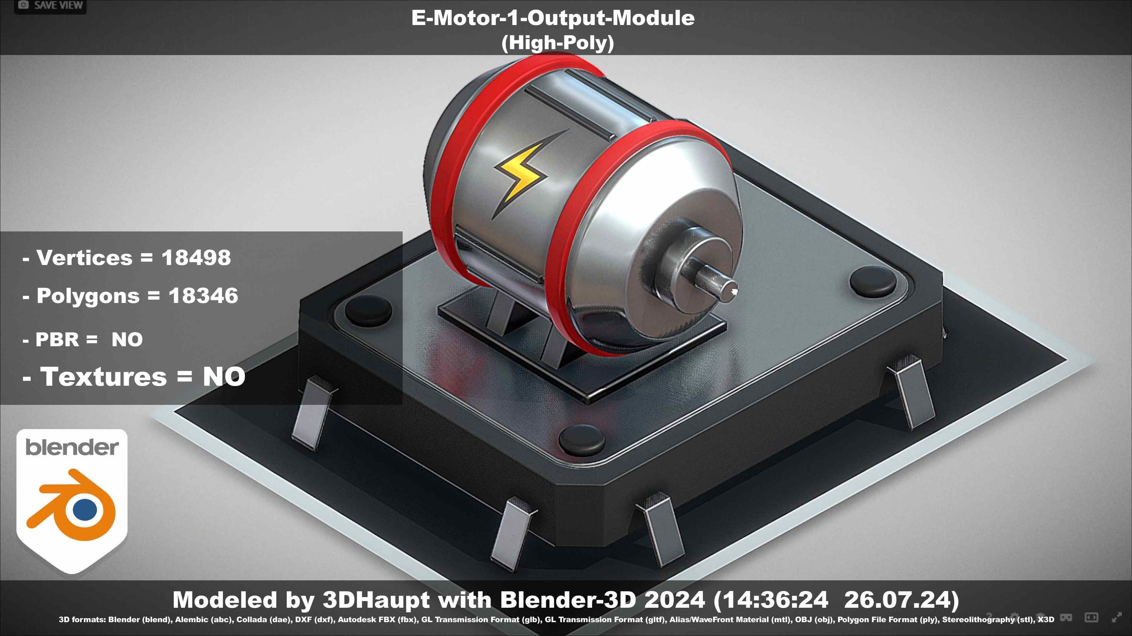 E-Motor-1-Output  3D model_63