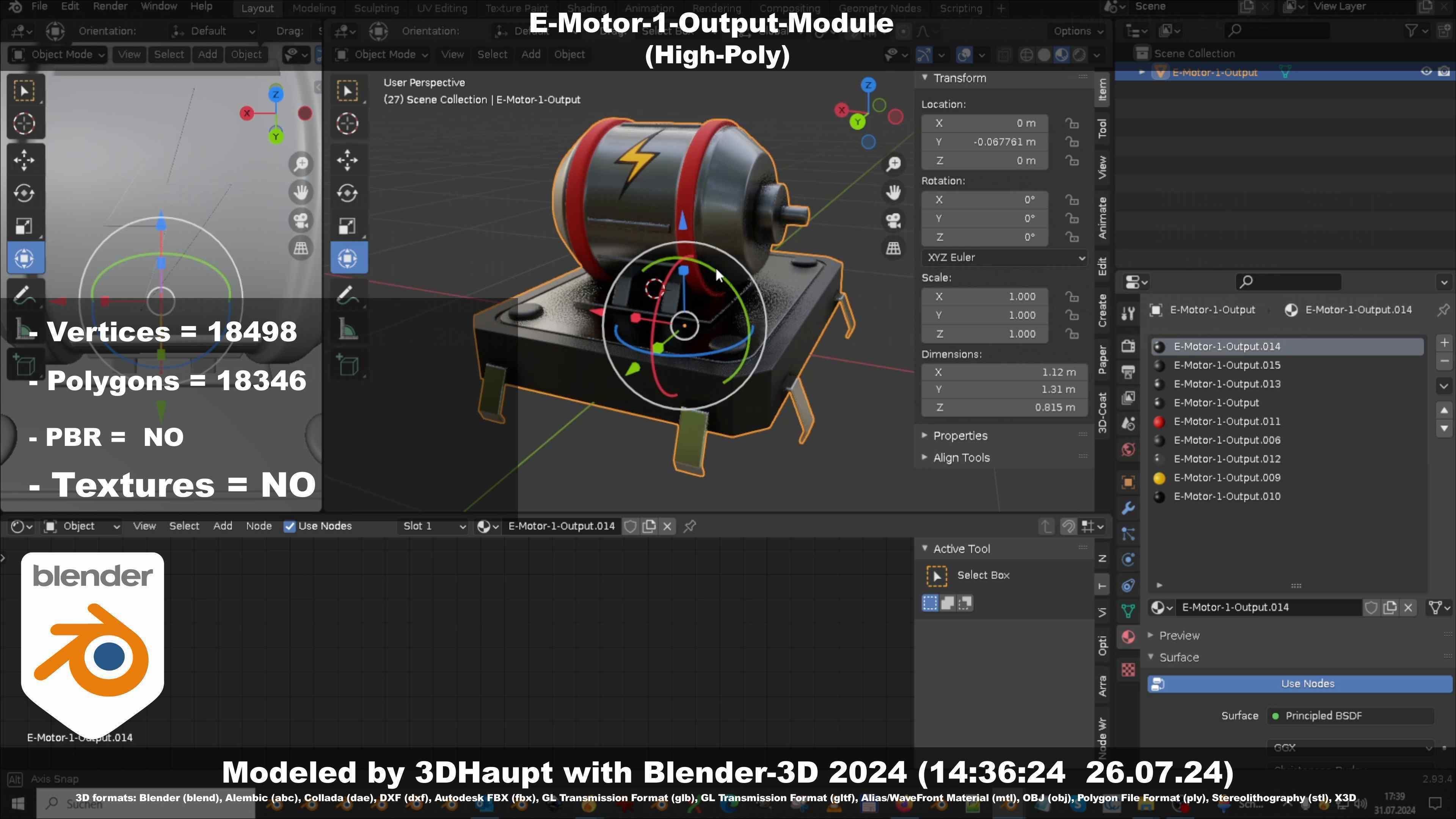 E-Motor-1-Output  3D model_21