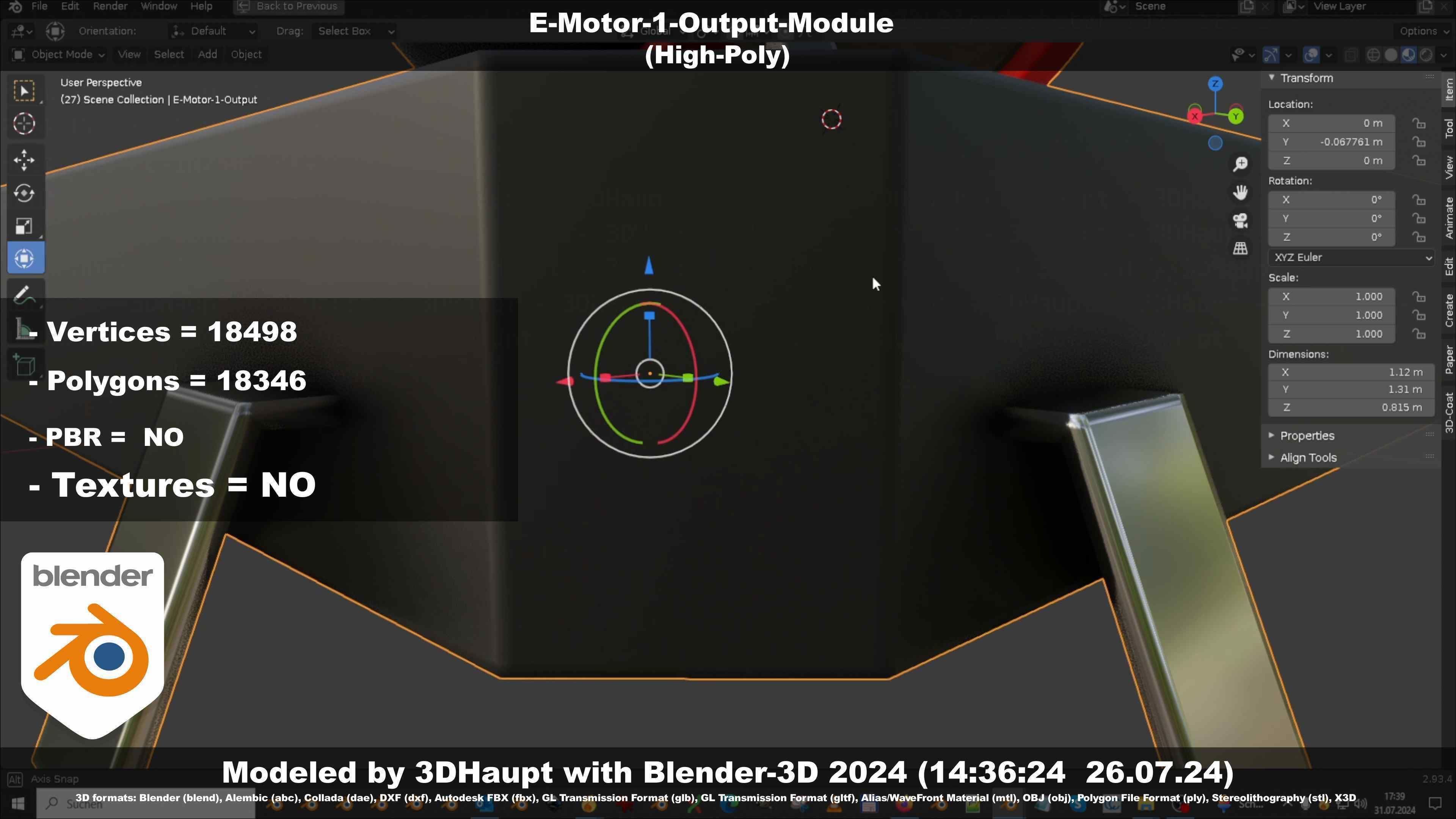 E-Motor-1-Output  3D model_37