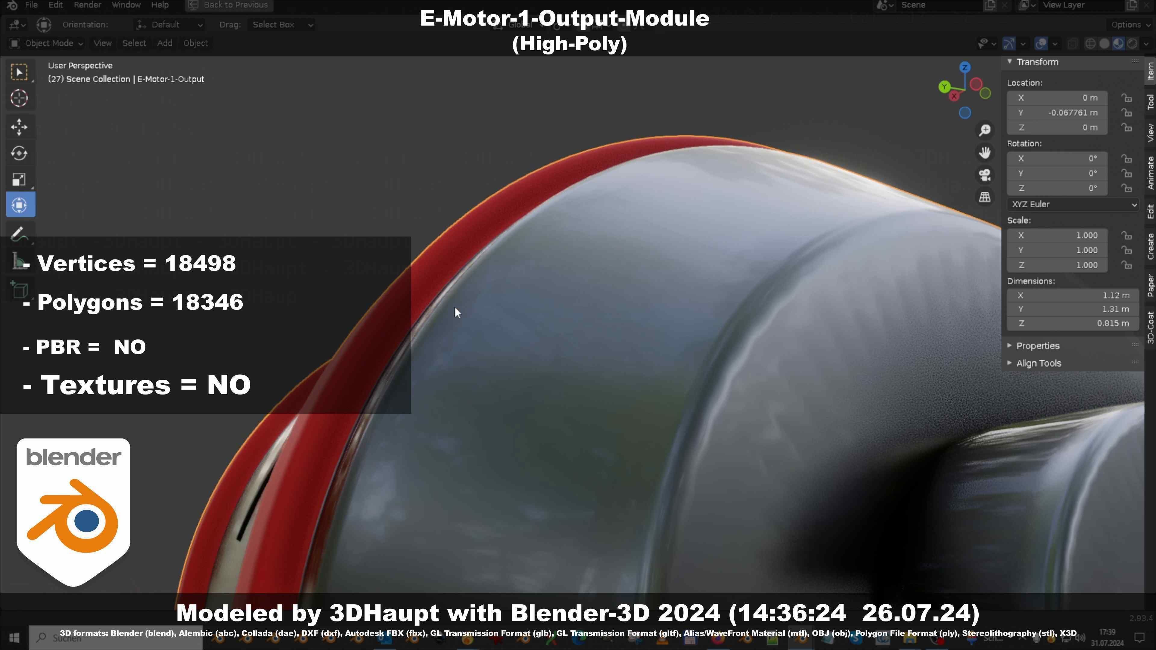 E-Motor-1-Output  3D model_38