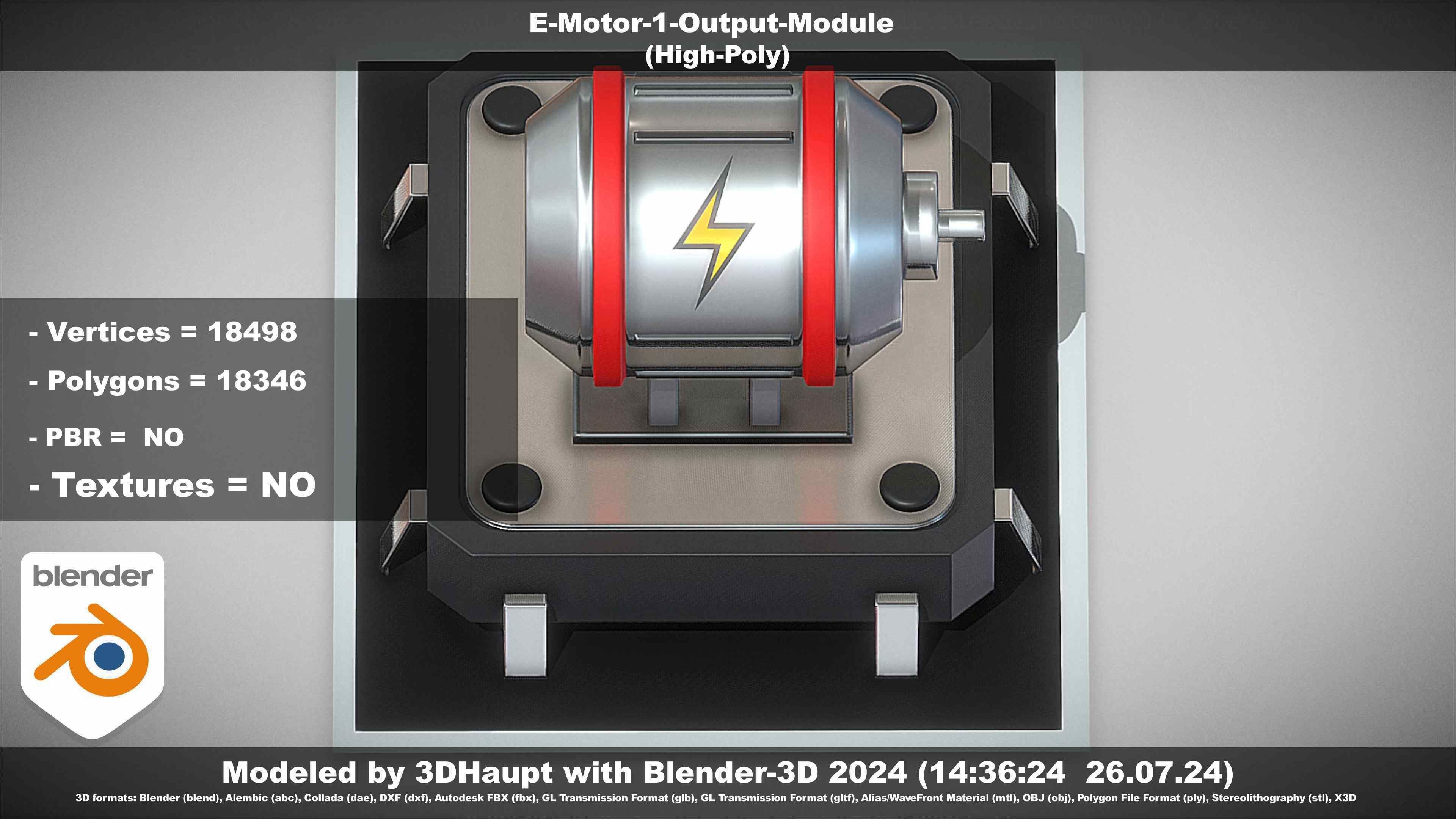 E-Motor-1-Output  3D model_9