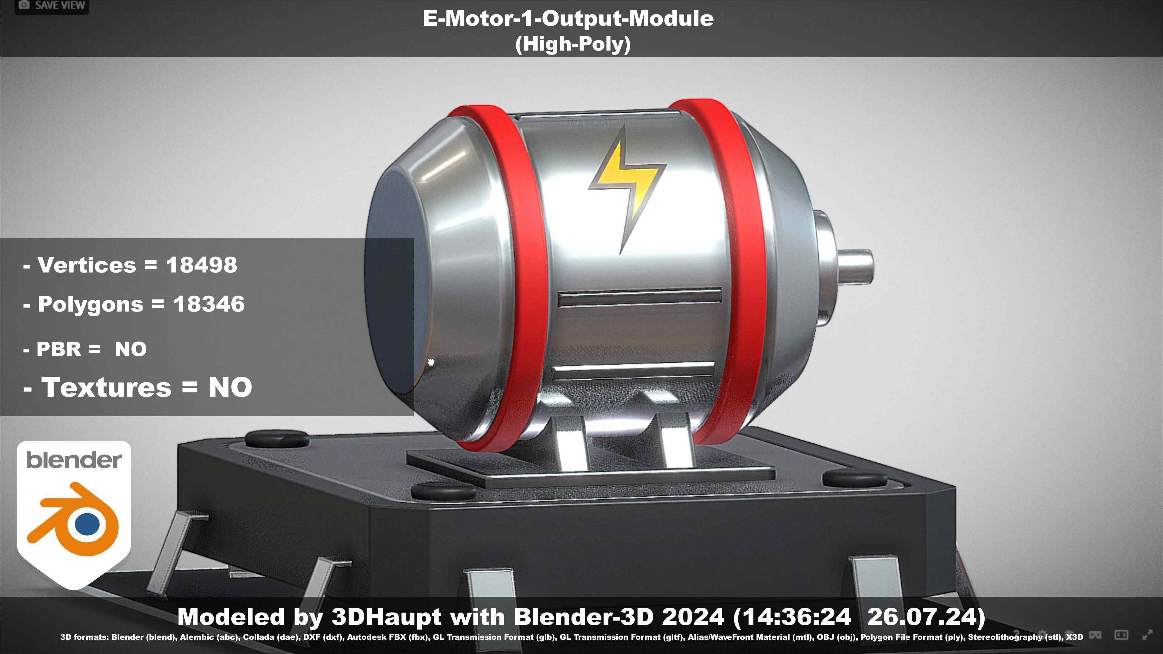 E-Motor-1-Output  3D model_3