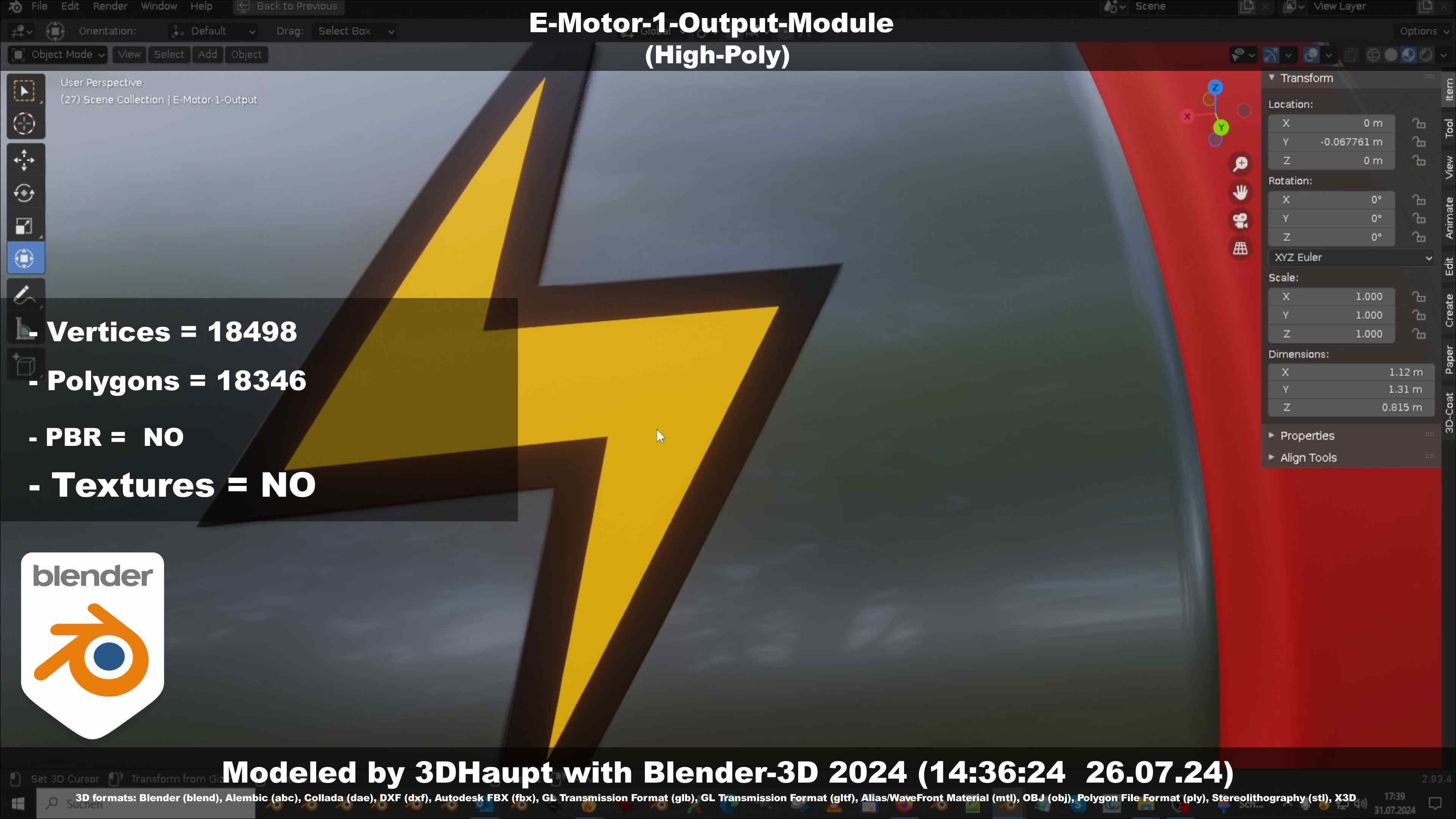 E-Motor-1-Output  3D model_28