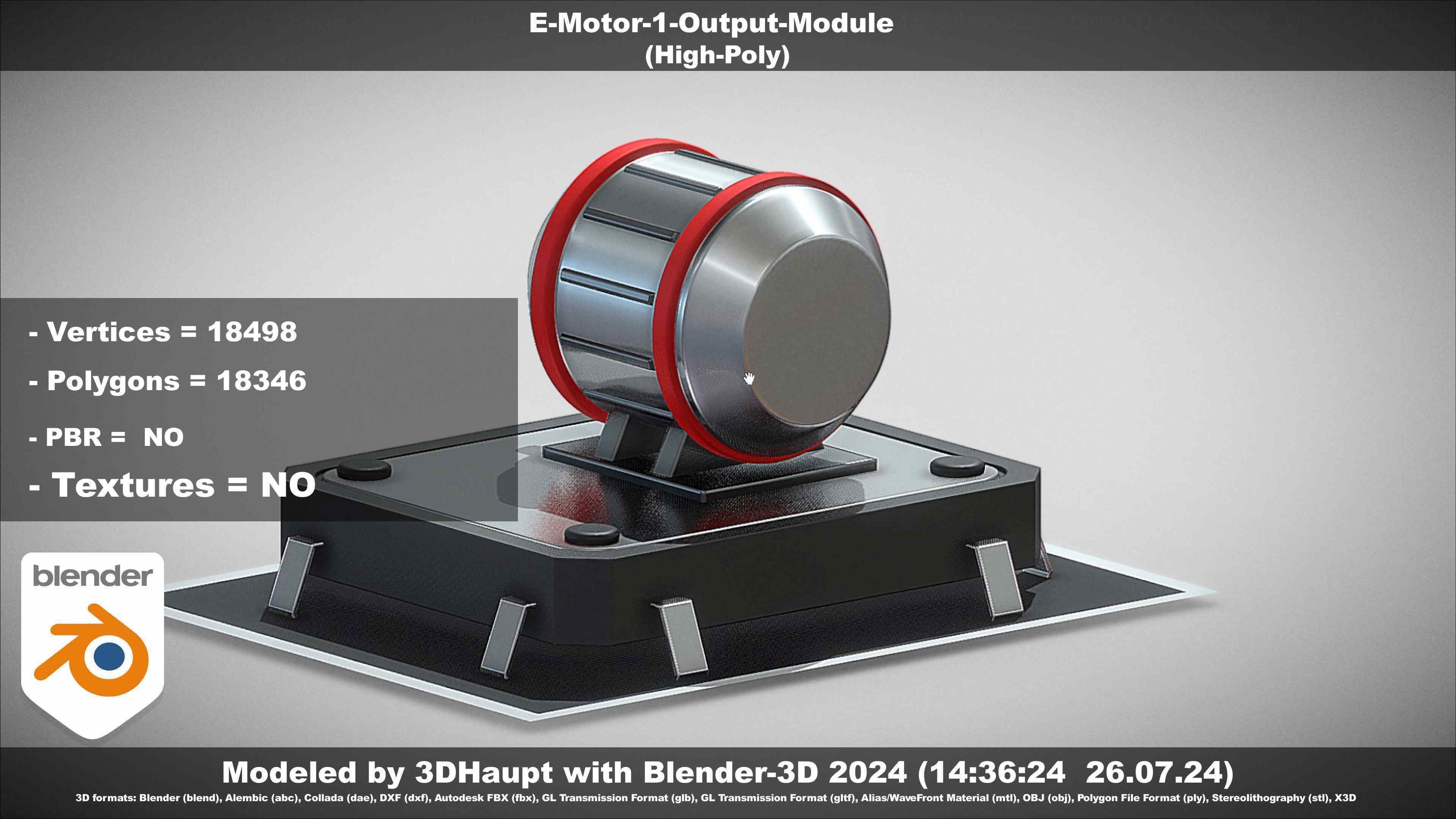 E-Motor-1-Output  3D model_77