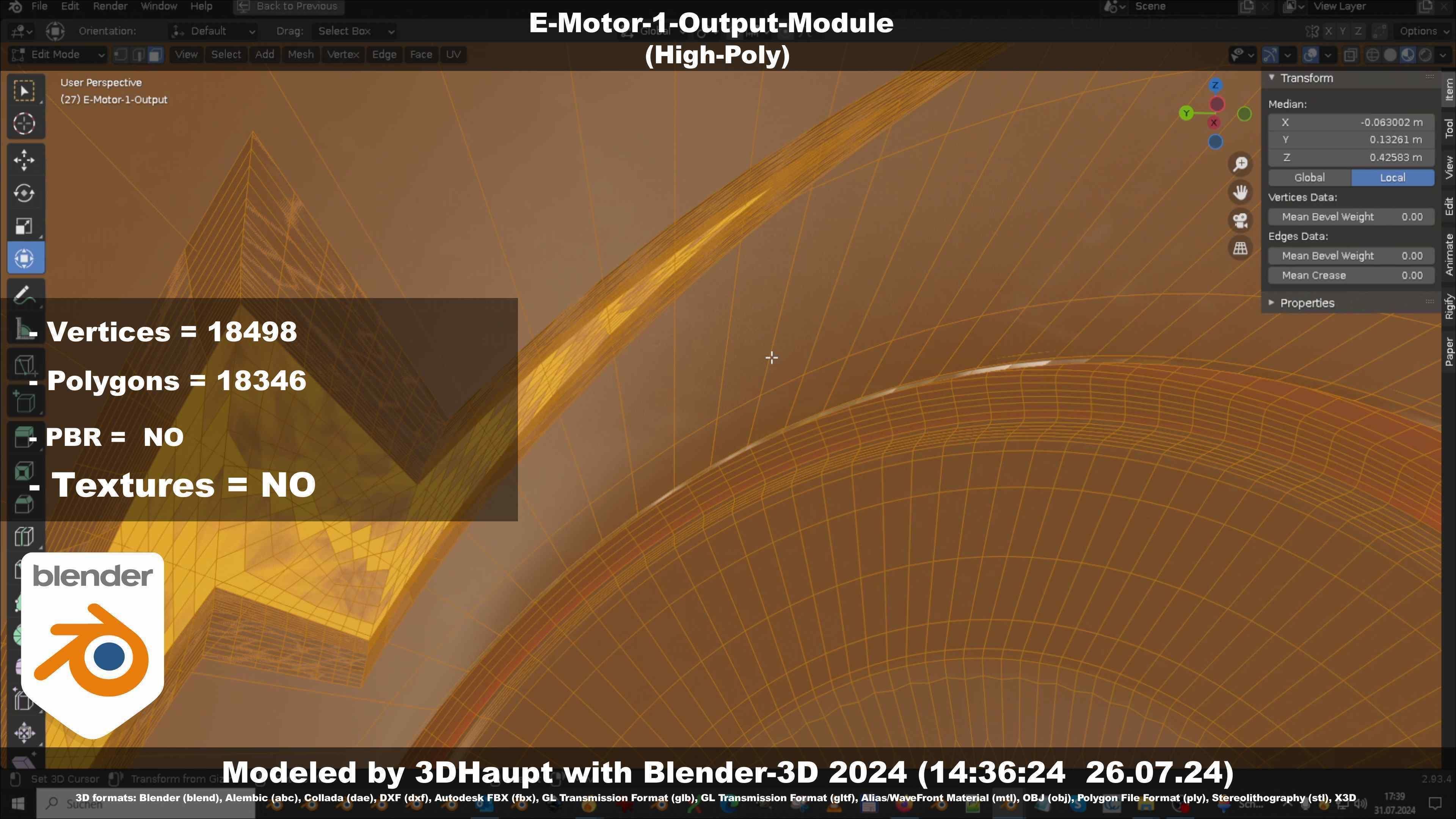 E-Motor-1-Output  3D model_60