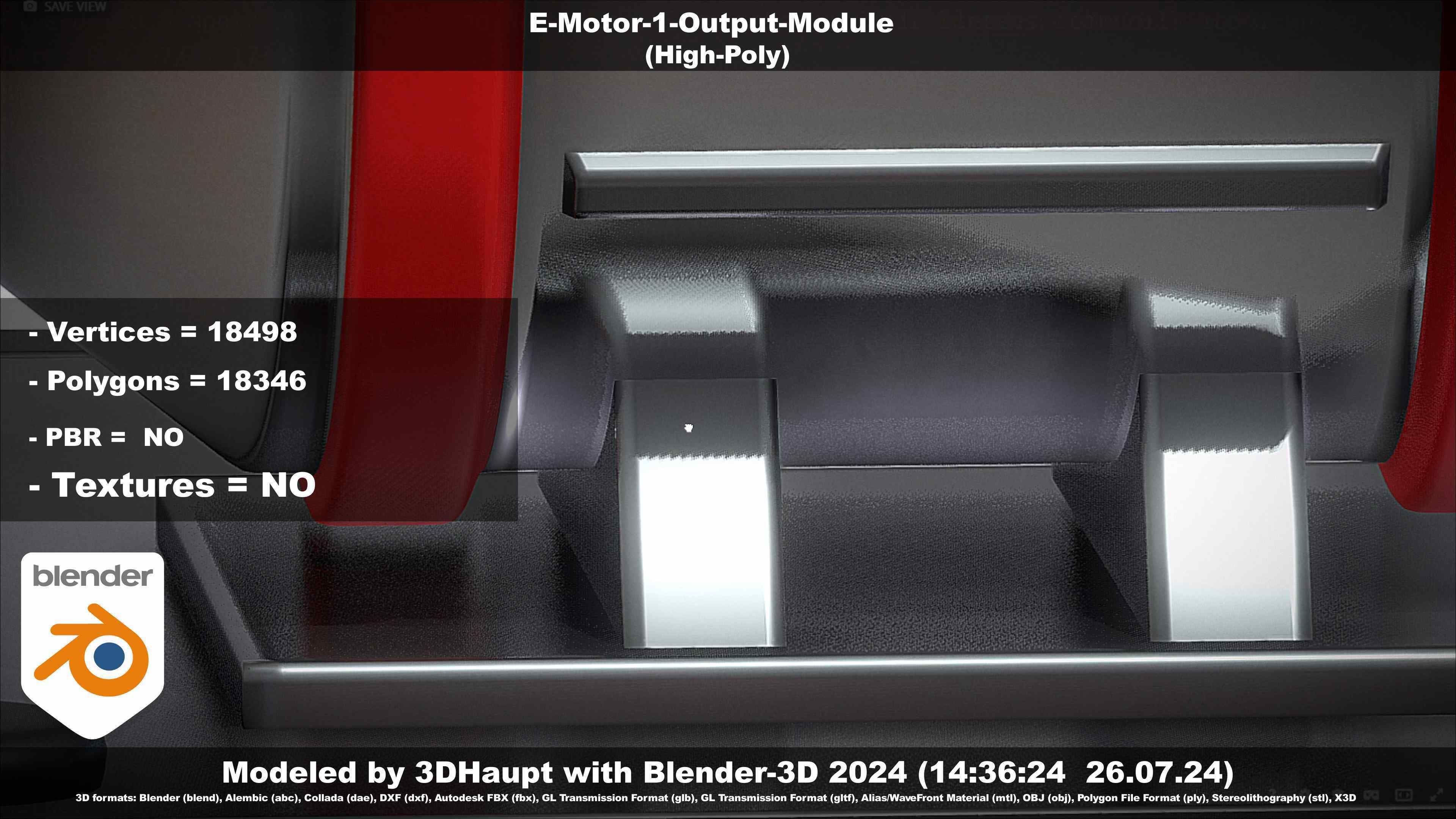 E-Motor-1-Output  3D model_91