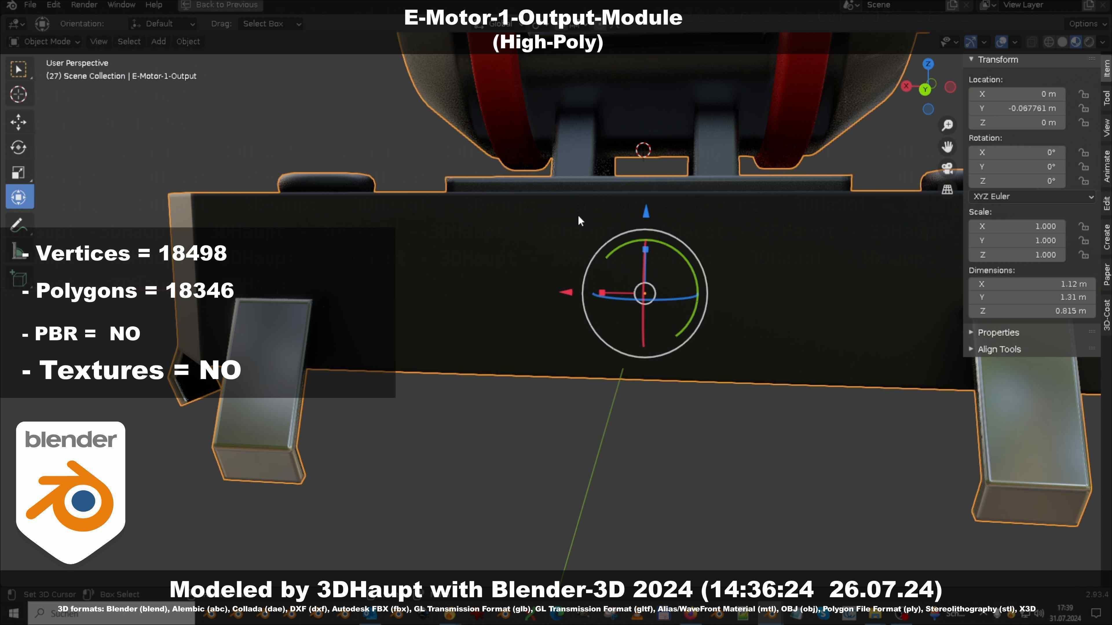 E-Motor-1-Output  3D model_39