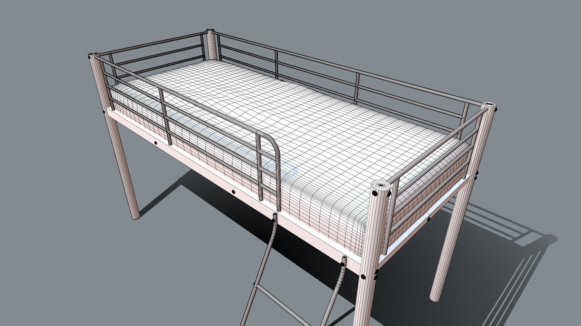 Bunk Bed 3D model_13