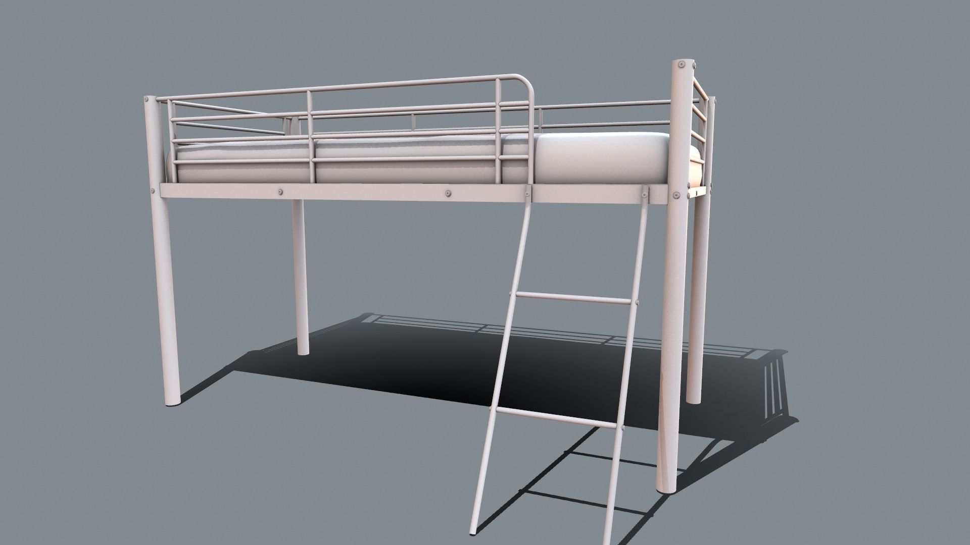 Bunk Bed 3D model_5