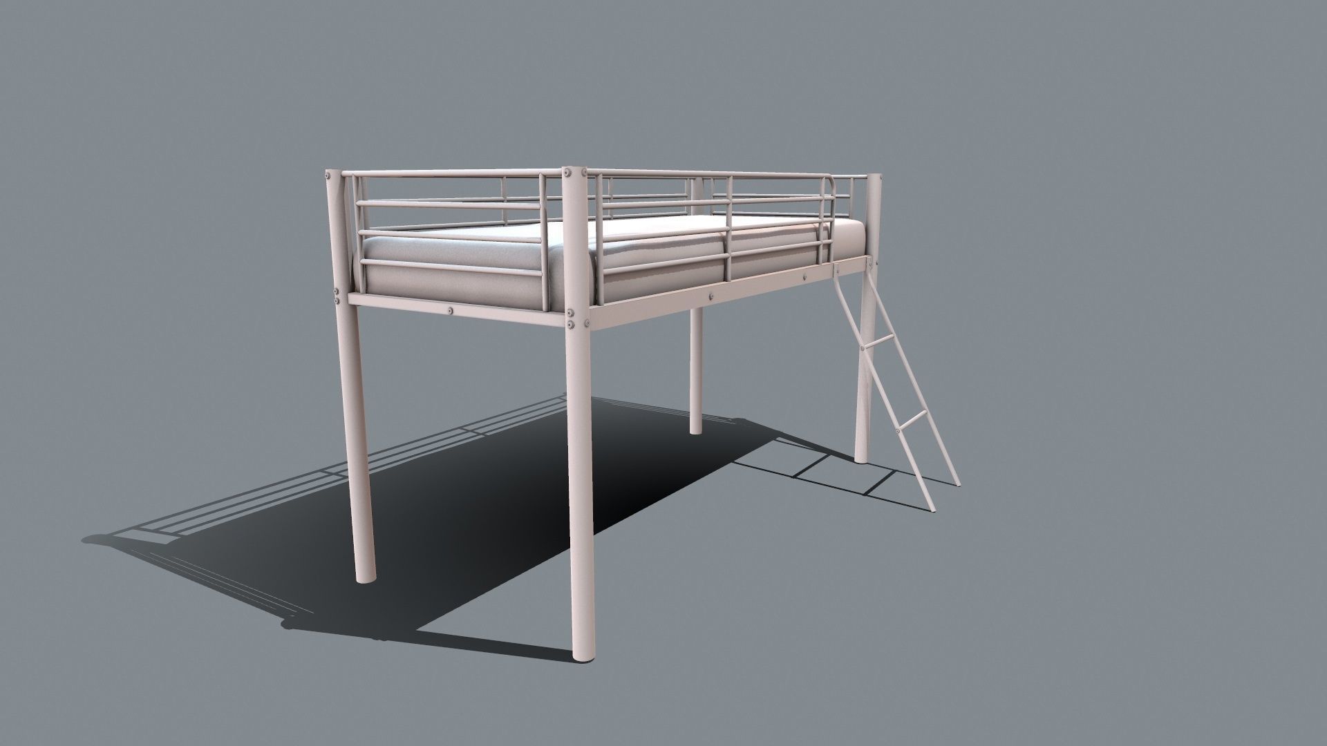 Bunk Bed 3D model_7
