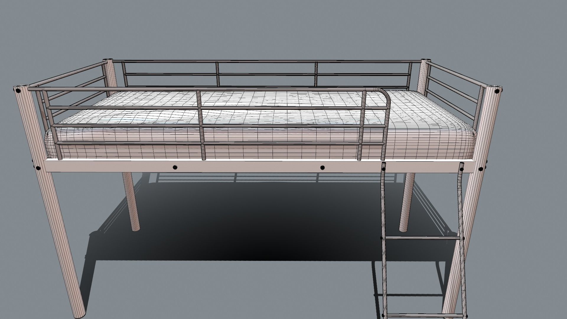Bunk Bed 3D model_10