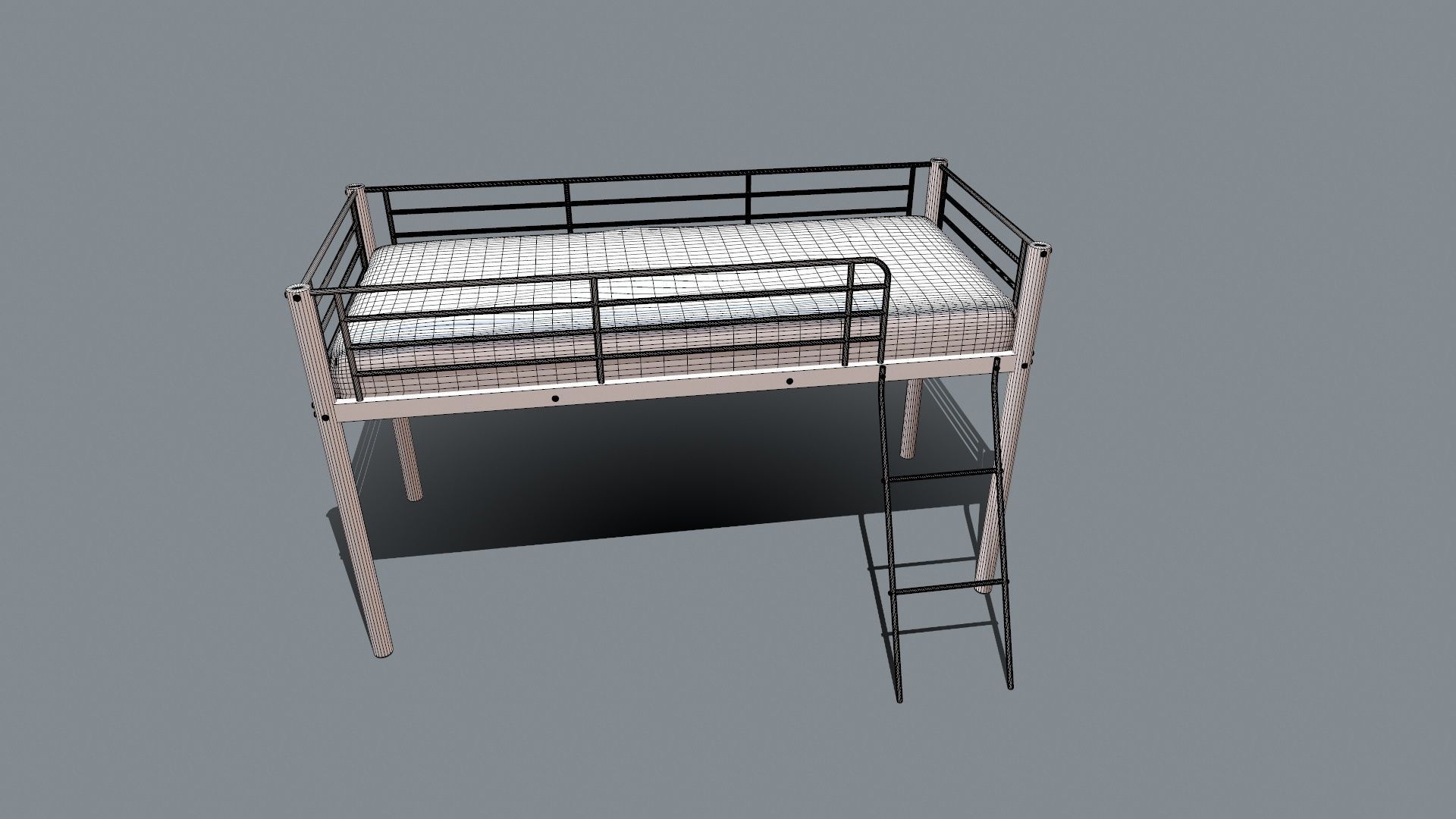 Bunk Bed 3D model_9