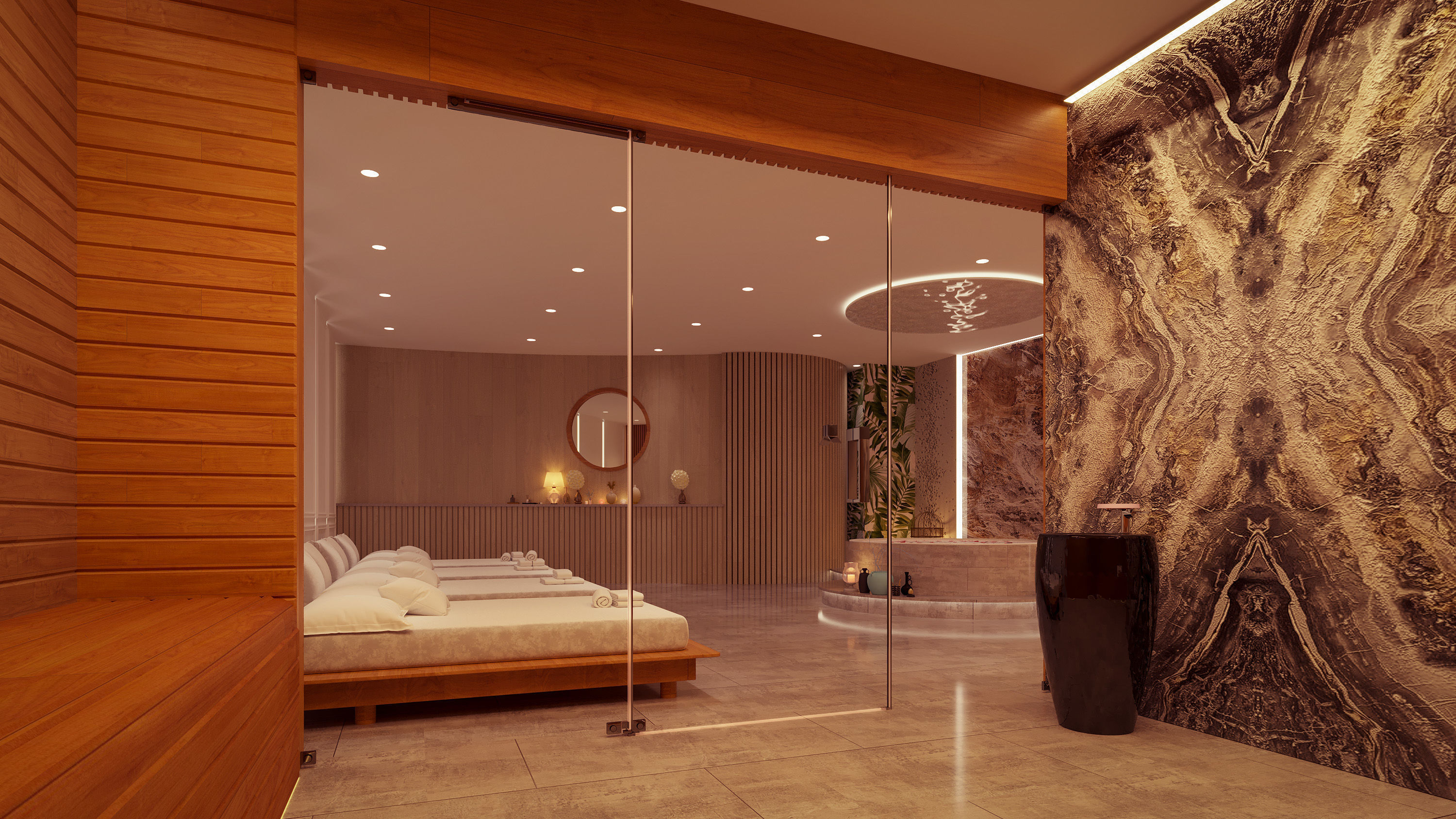 spa and sauna hall 3d model 3D model_4